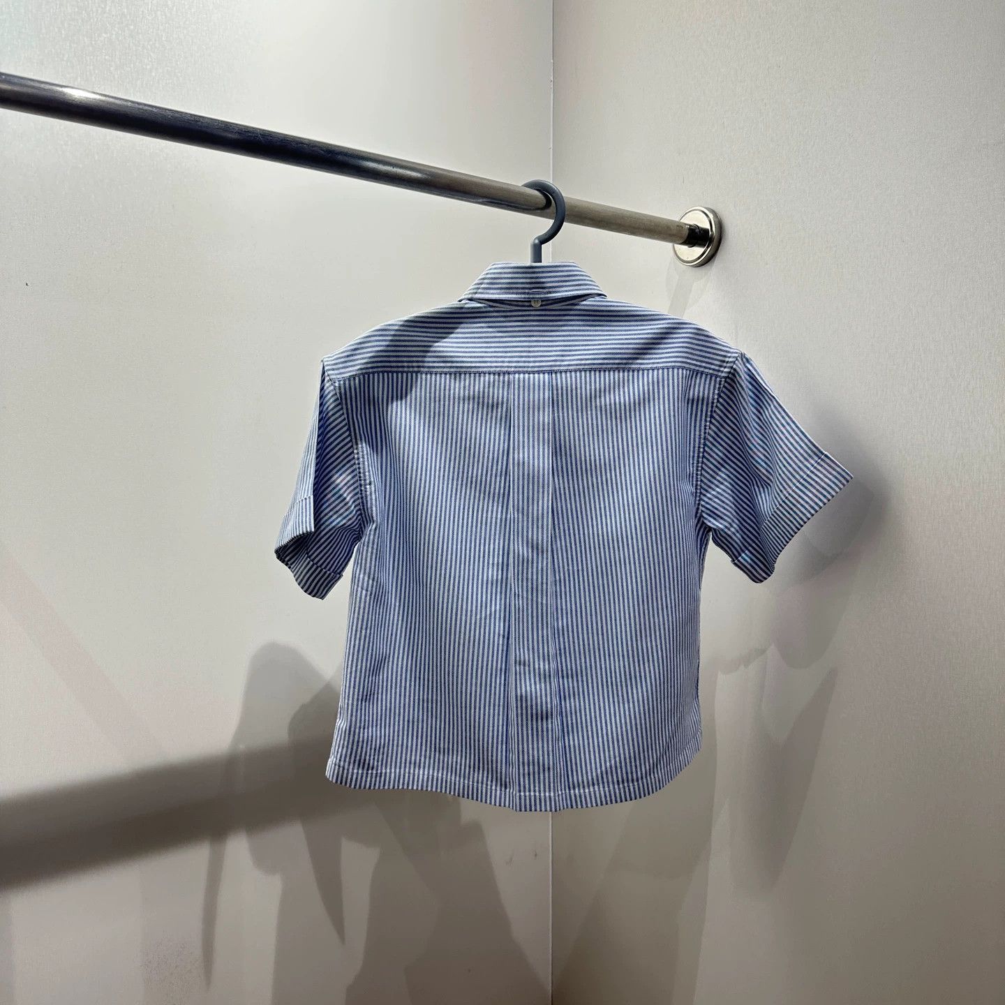 Prada Prada striped logo short-sleeve collared shirt feb443 36 Size XS / US 0-2 / IT 36-38 - 2 Thumbnail