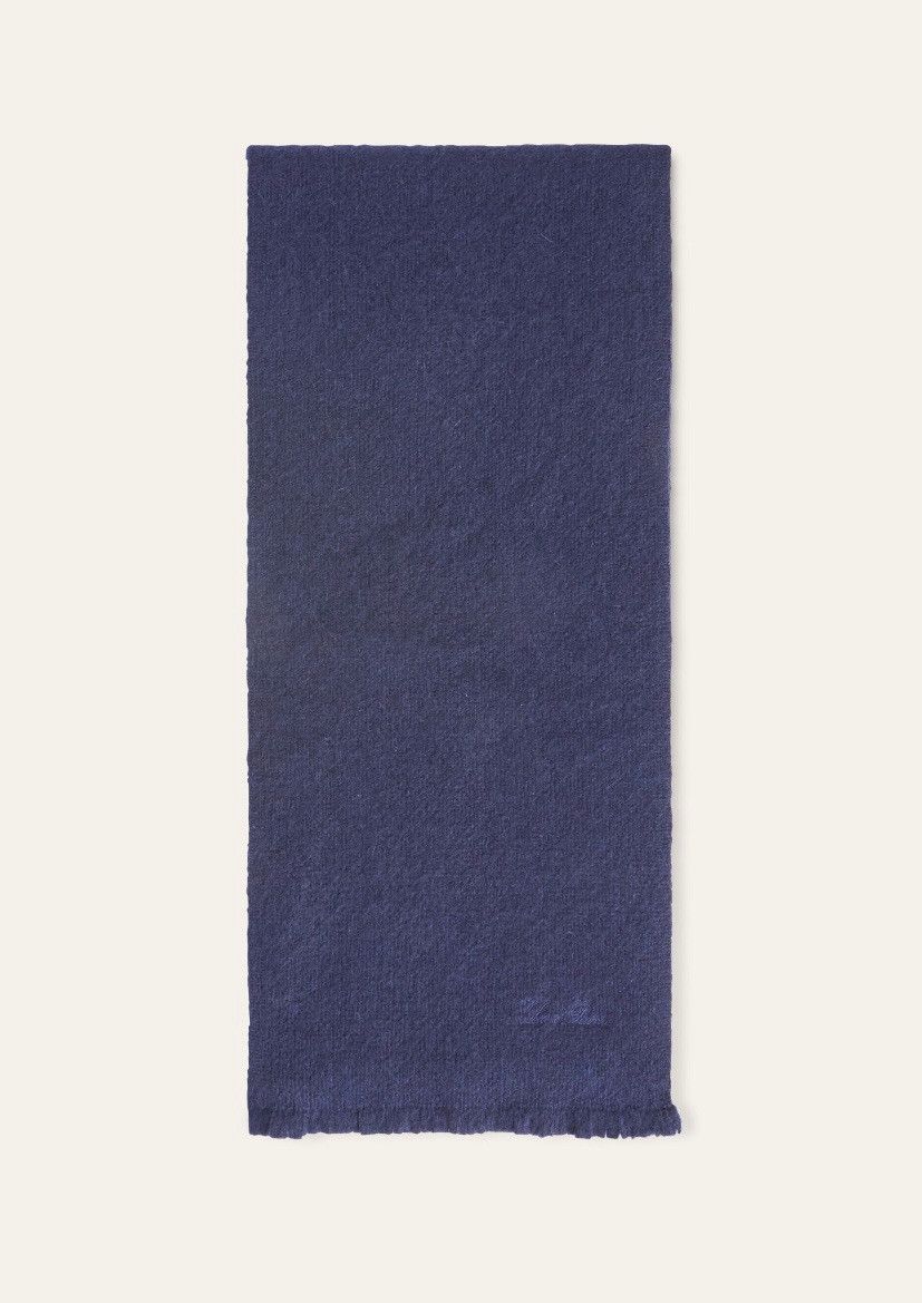 Loro Piana o1srvl11e0325 FAO1052 Size: OS / Silk Scarf in Navy Blue Size ONE SIZE - 1 Thumbnail