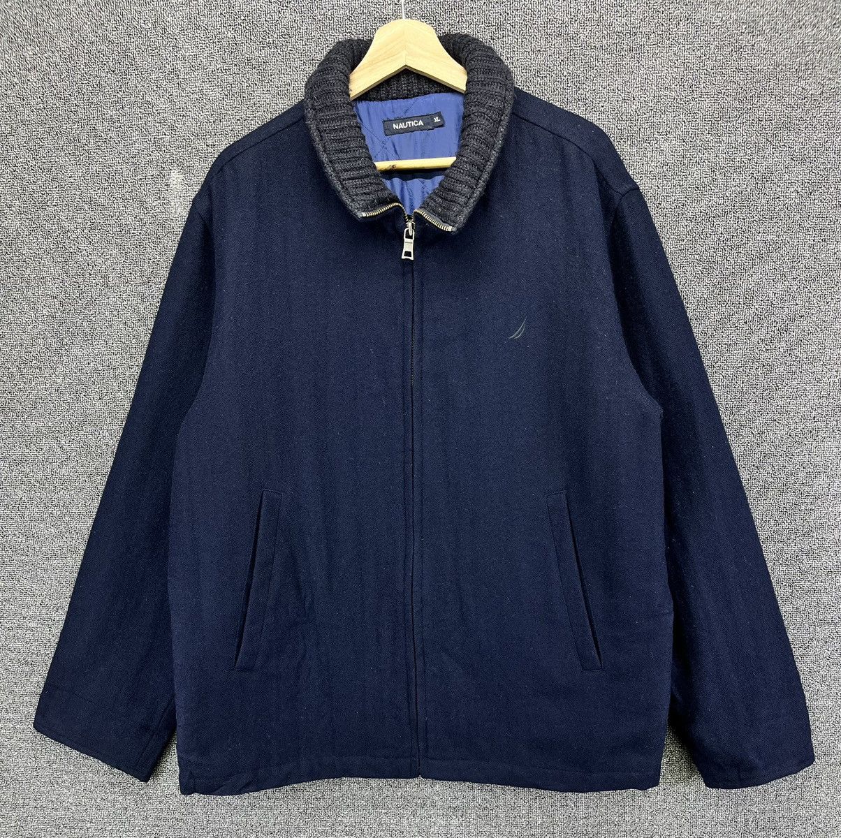 Nautica Vintage Nautica Navy Blue Wool Jacket Size US XL / EU 56 / 4 - 1 Thumbnail