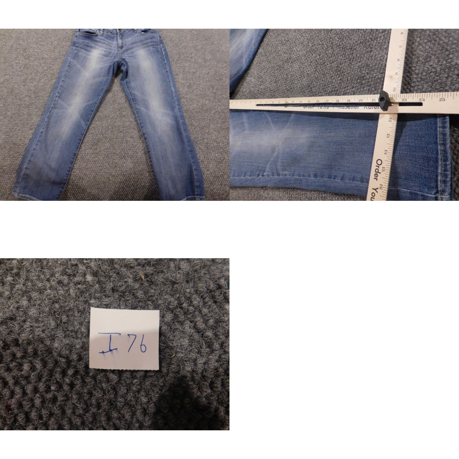 Tommy Hilfiger Tommy Hilfiger Jeans Womens 8 Crop Denim Blue Regular Inseam 25 in Zip Zipper Cotton Blend Size 24" / US 00 / IT 34 - 8 Thumbnail