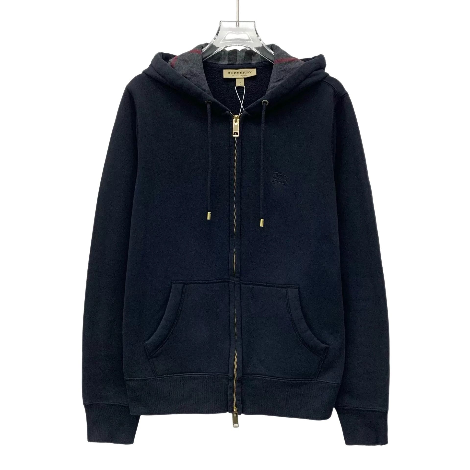 Burberry Burberry Embroidered Knight Zip Hoodie Size S Size US S / EU 44-46 / 1 - 1 Thumbnail
