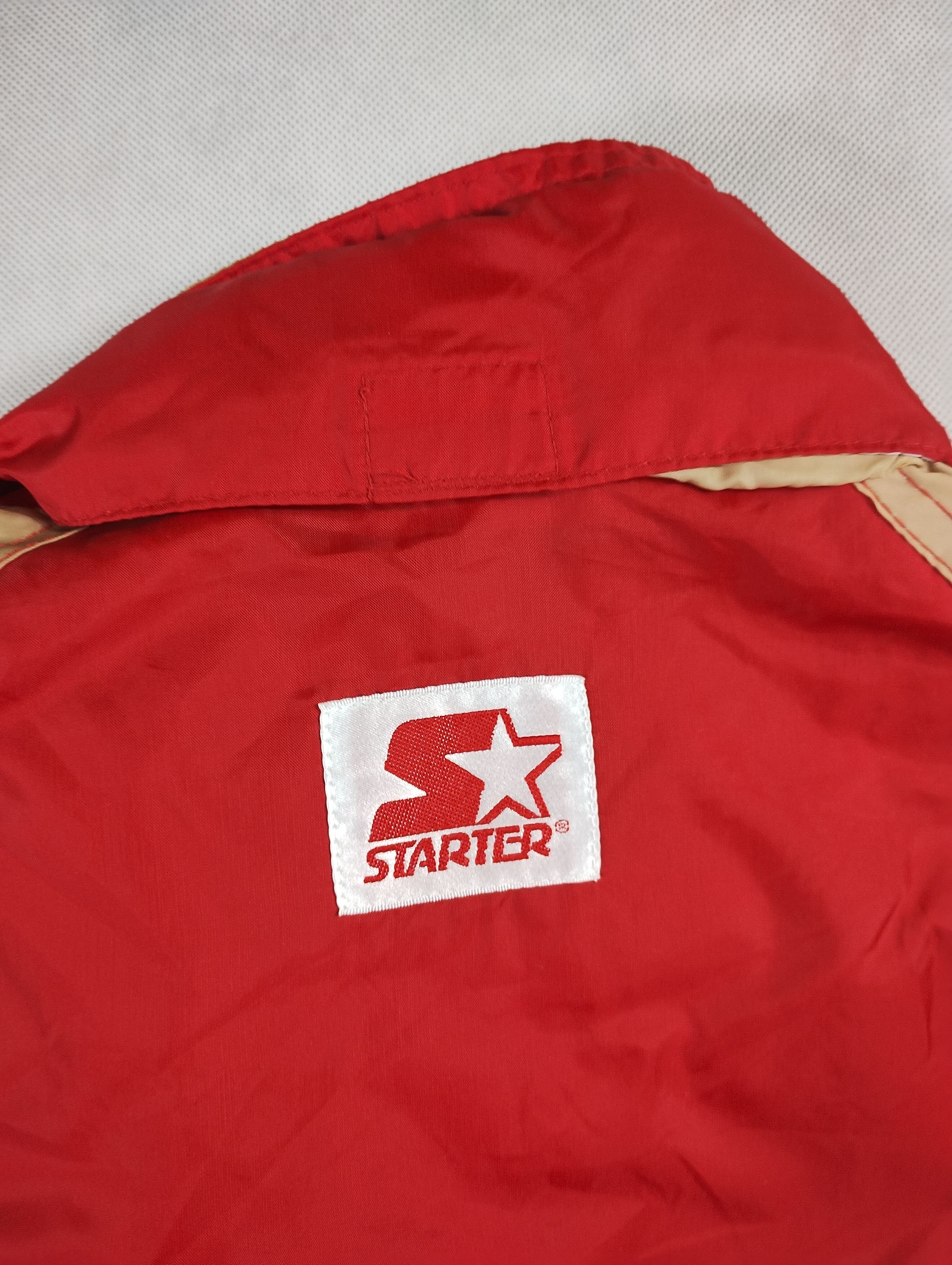 NFL × Starter Light jacket Starter NFL Red gold vintage 90s Size US M / EU 48-50 / 2 - 12 Thumbnail