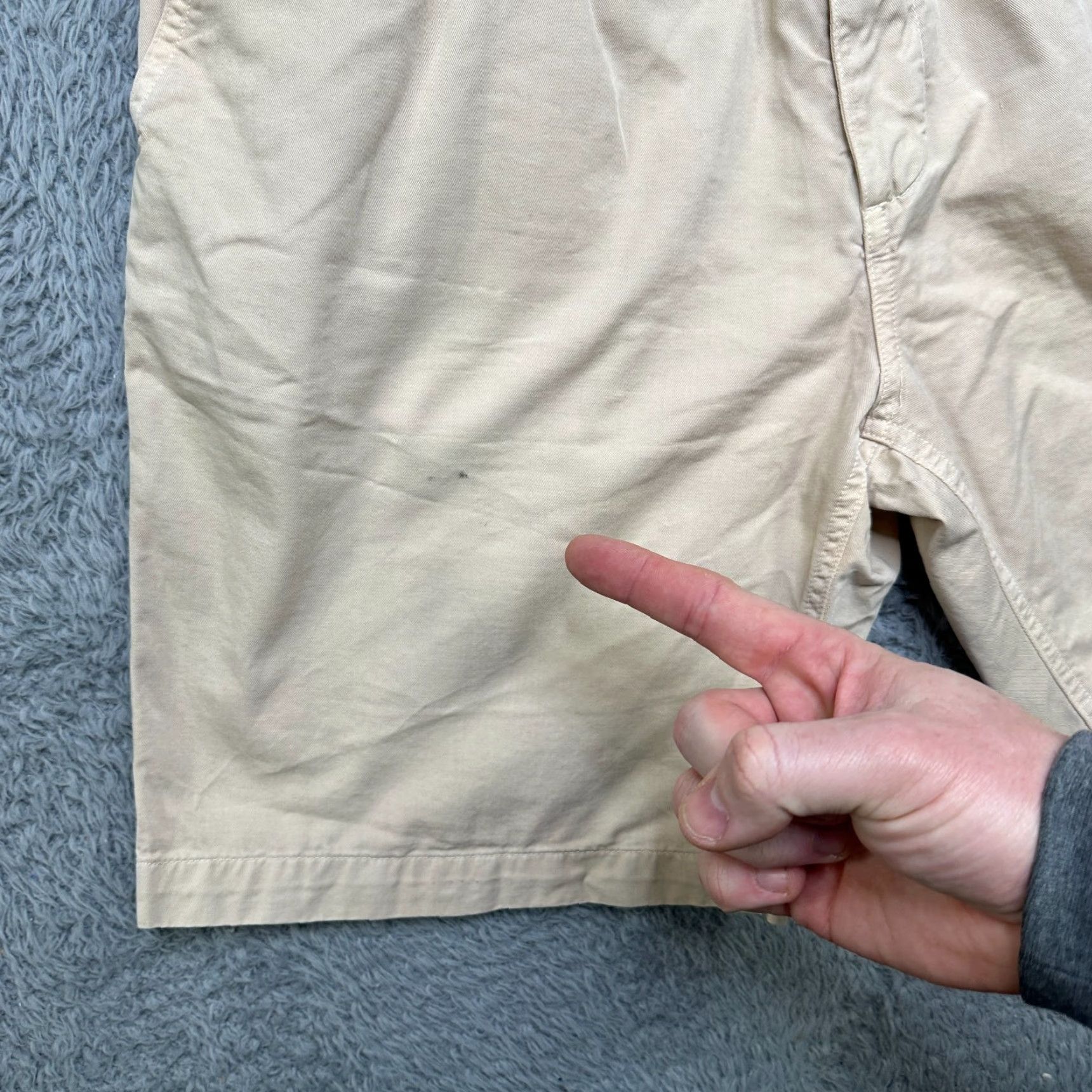 Chubbies Chubbies Short Mens Large Beige Elastic Waist Casual Shirt Pants? Size US 33 - 2 Thumbnail