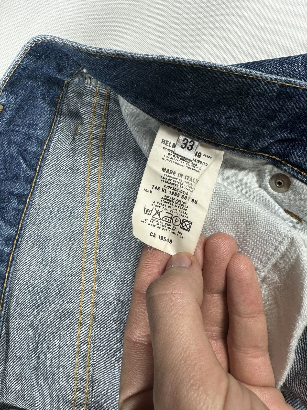 Helmut Lang × Vintage Archive Helmut Lang Denim Cargo One Pocket Size US 32 / EU 48 - 15 Thumbnail