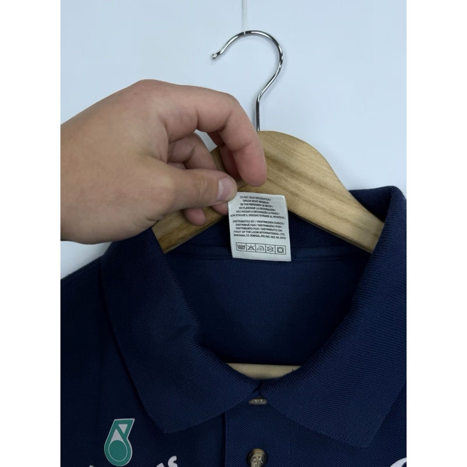 Fruit Of The Loom 90s Sauber Petronas Red Bull Formula 1 Racing Polo L Navy Blue Vintage Shirt Size US L / EU 52-54 / 3 - 6 Thumbnail