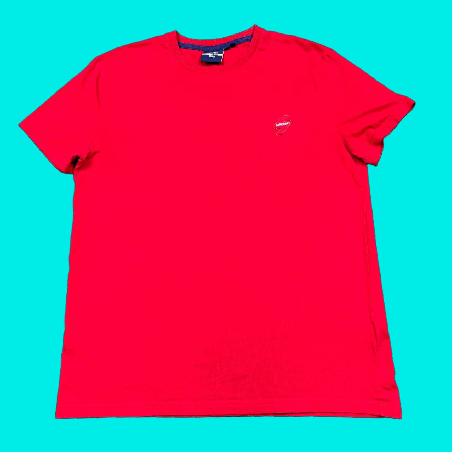 Superdry Superdry T Shirt Men's L Red Short Sleeve Crew Neck Cotton Casual Tee Size US L / EU 52-54 / 3 - 1 Thumbnail
