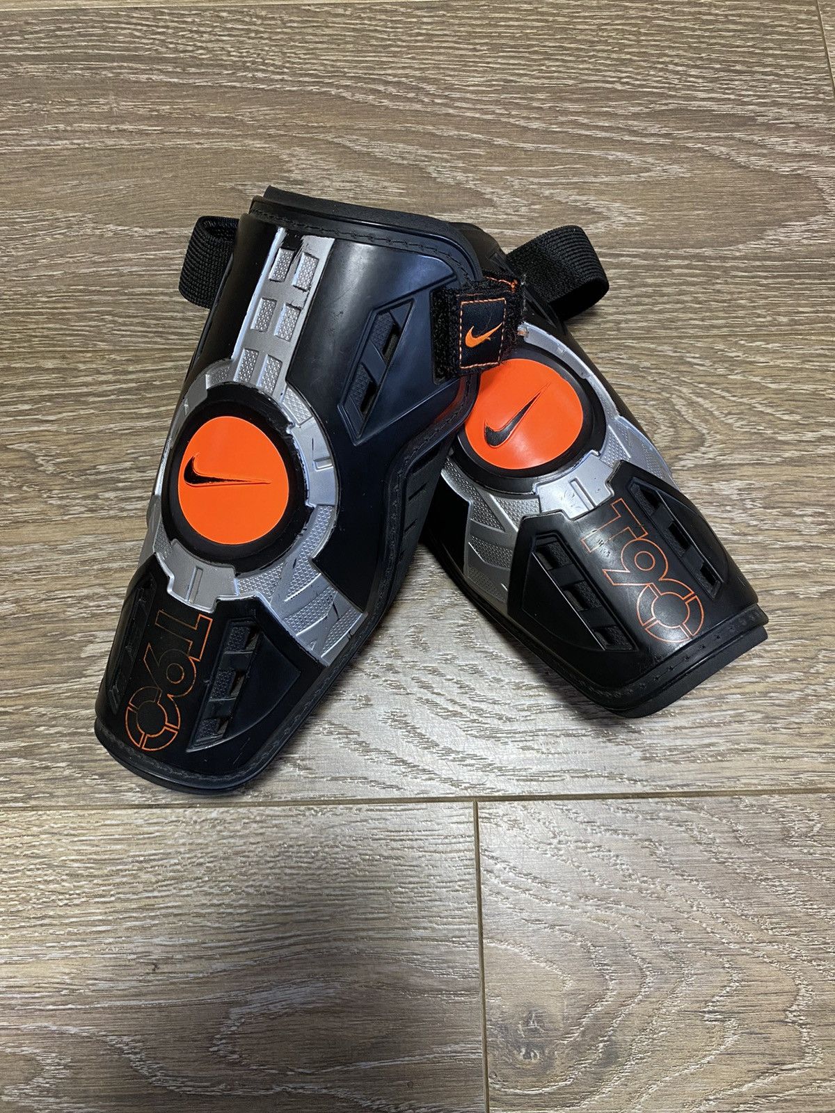 Nike × Vintage VTG Nike Total 90 Soocer Shields Size L Rare Black/Orange Size ONE SIZE - 7 Thumbnail