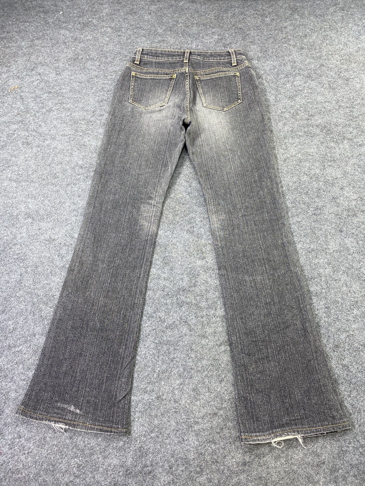 Japanese Brand Georgia Love Grey Wash Flare Jeans - J1003 Size 26" / US 2 / IT 38 - 5 Thumbnail
