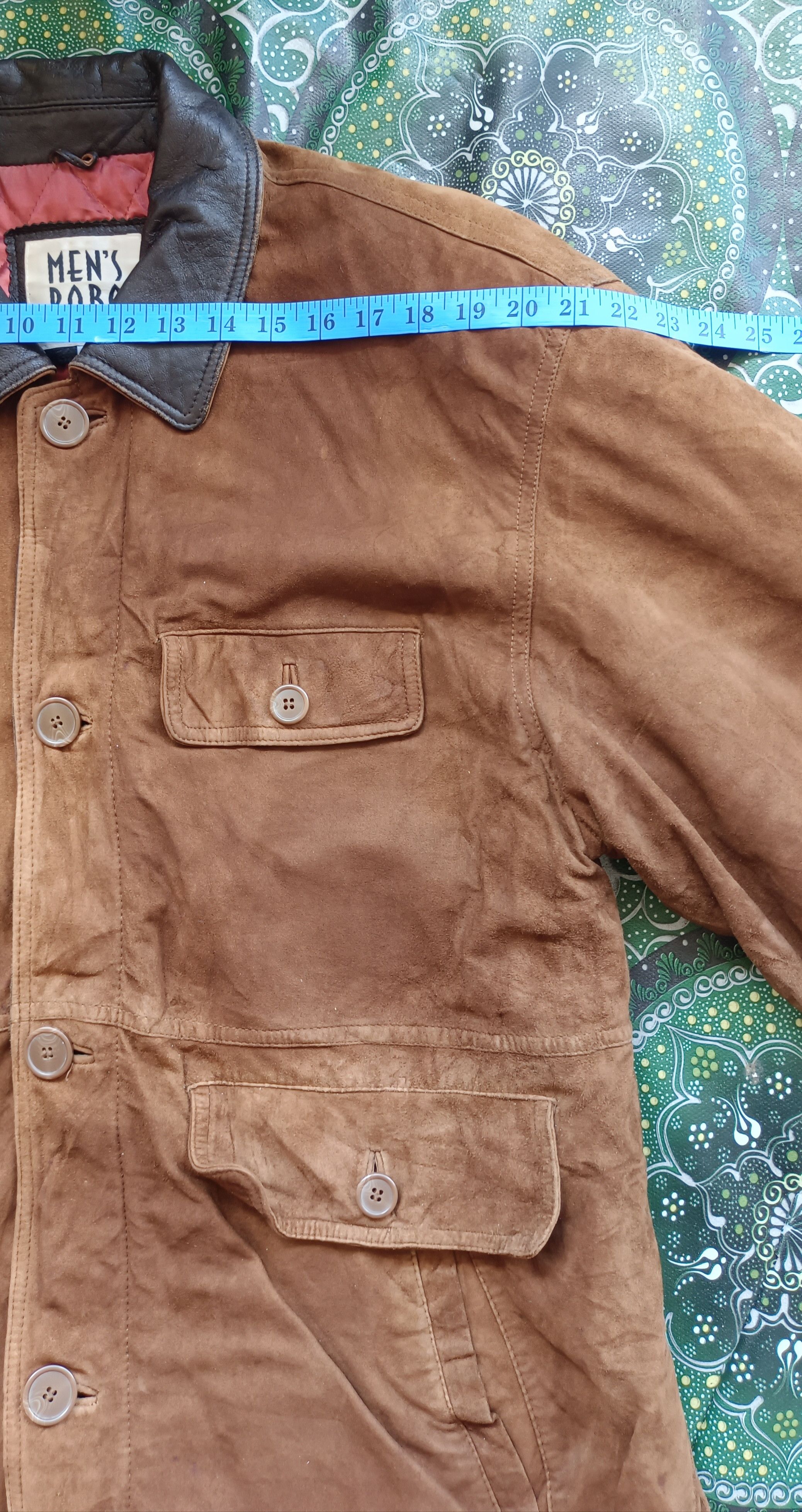 Japanese Brand Mens Robo Sueded Leather Lined Jacket Size US L / EU 52-54 / 3 - 12 Thumbnail