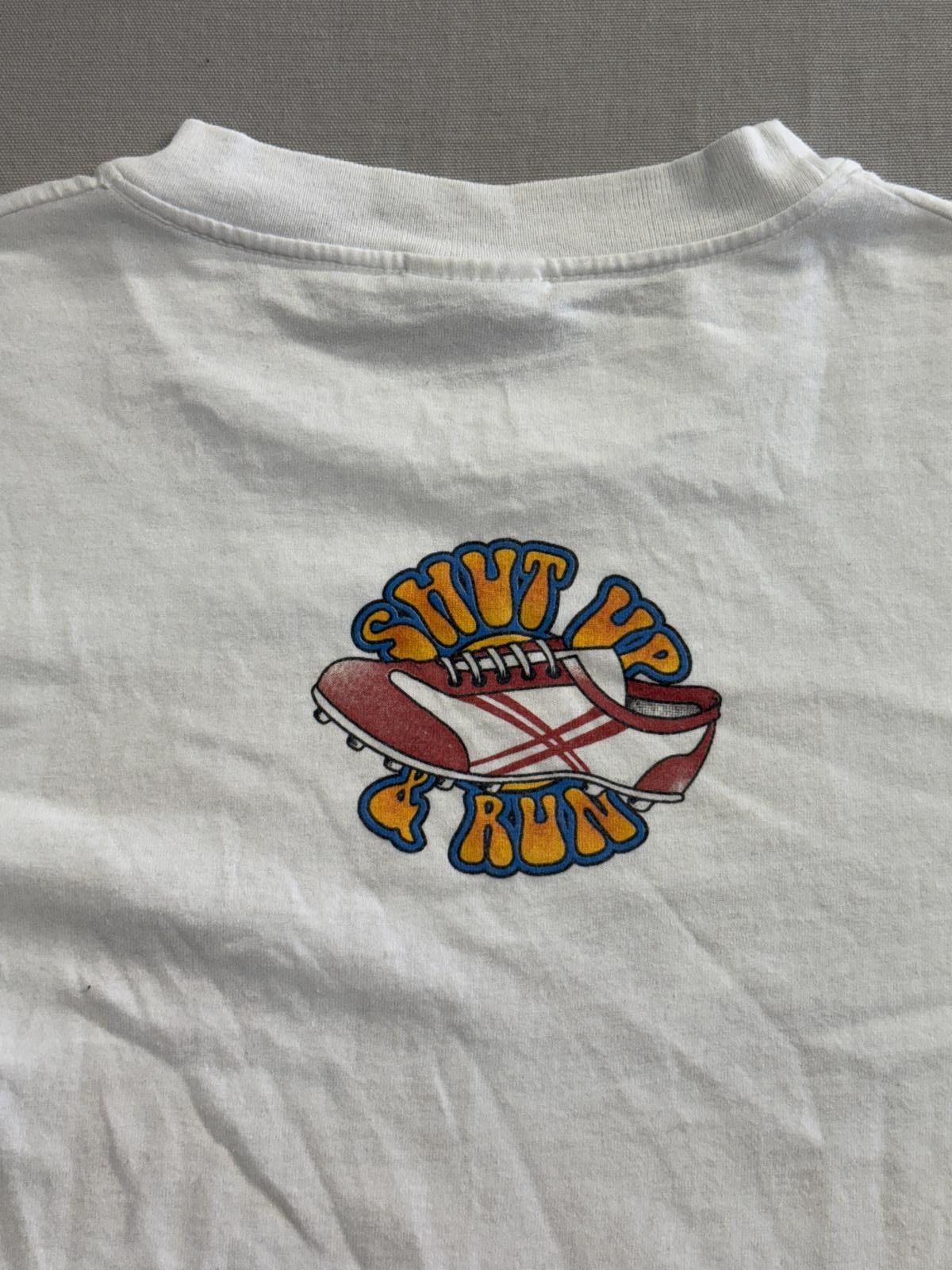 Hanes Vintage Shut Up and Run T-shirt Feet As Fast As Your Mouth Size US S / EU 44-46 / 1 - 5 Thumbnail