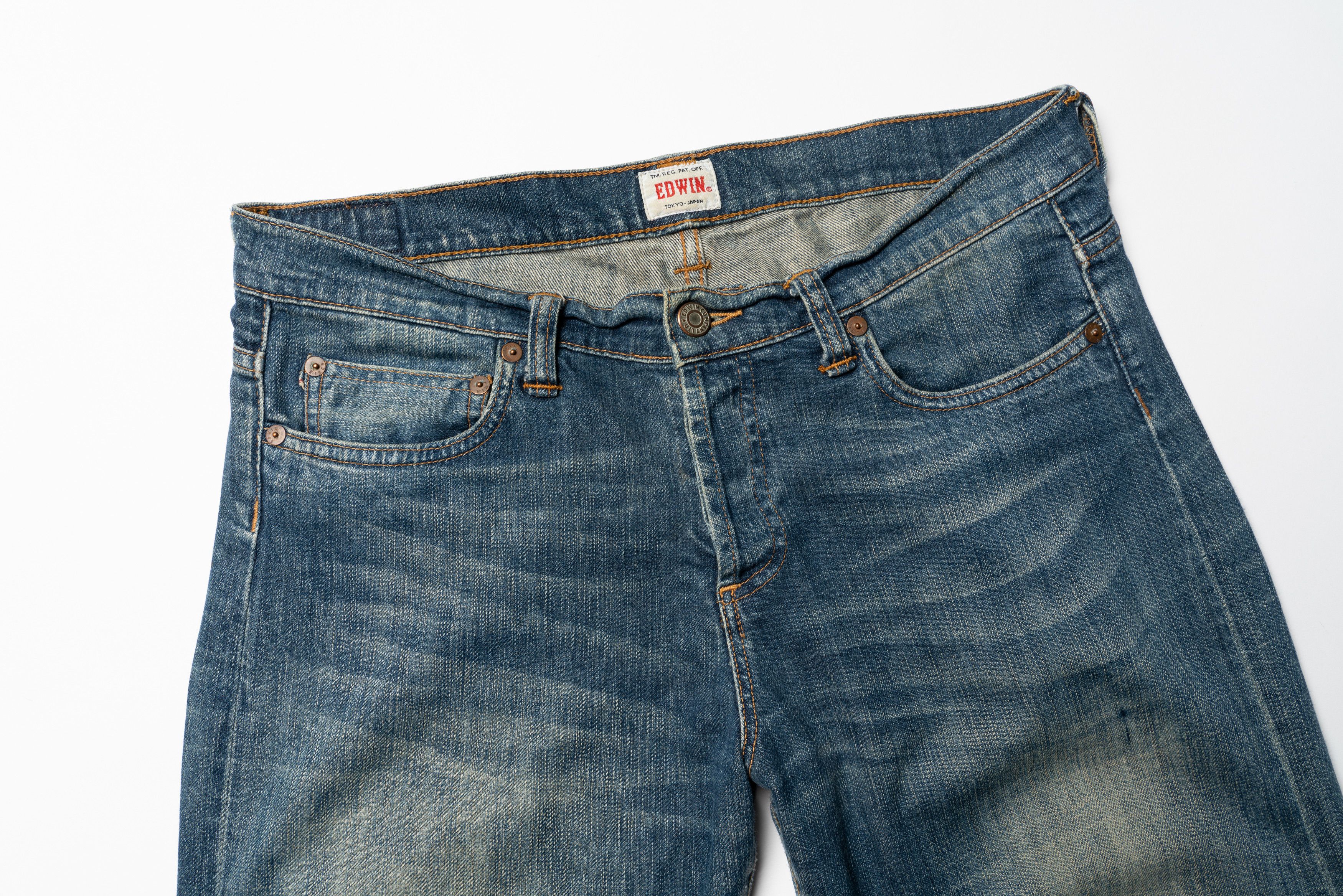 Edwin 🔴 EDWIN W’ Hardy Pant Blue Selvedge Denim Jeans Women’s Size 28" / US 6 / IT 42 - 5 Thumbnail