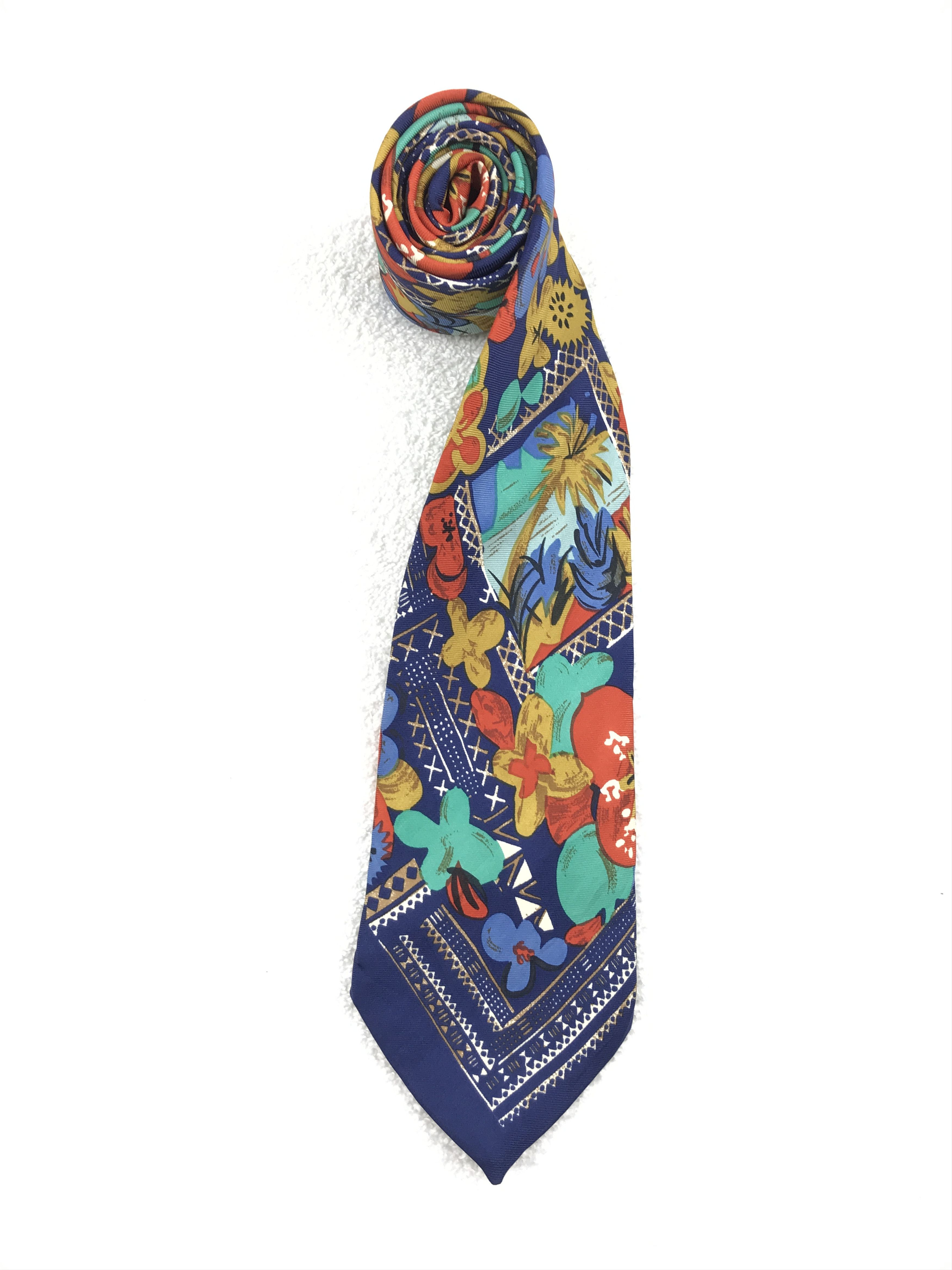 Vintage Vintage Veneziani Silk Necktie Size ONE SIZE - 2 Thumbnail