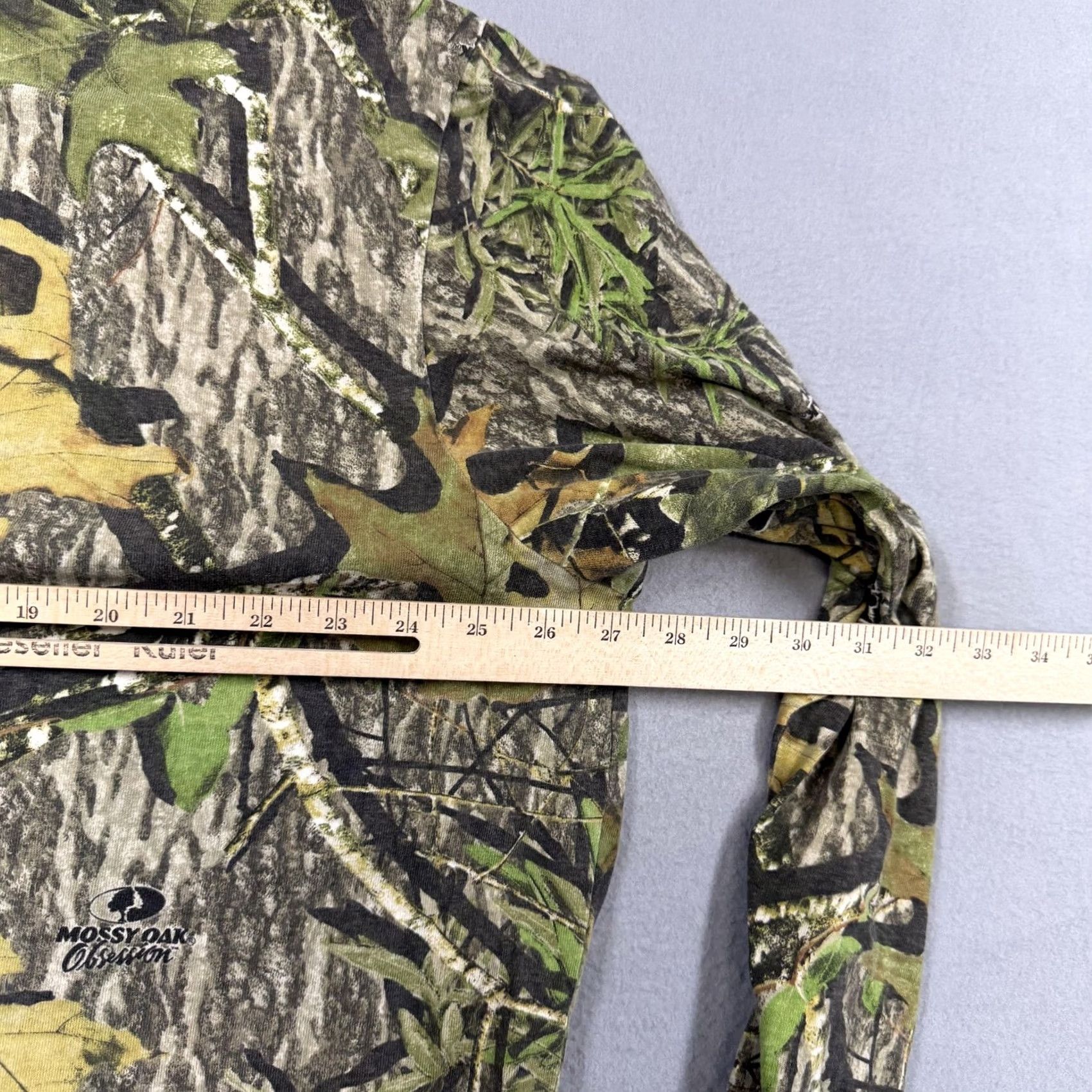 Jerzees Jerzees Shirt Mens L Green Mossy Oak Obsession Camo Long Sleeve Hunting Tee Size US L / EU 52-54 / 3 - 6 Thumbnail