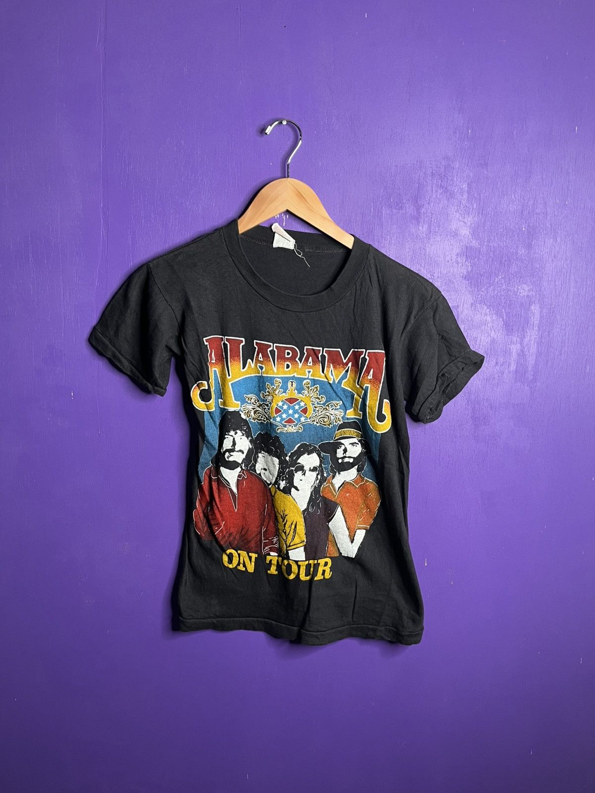 Band Tees × Vintage Vintage 70s Alabama on tour parking lot boot tour tee Size US S / EU 44-46 / 1 - 1 Thumbnail