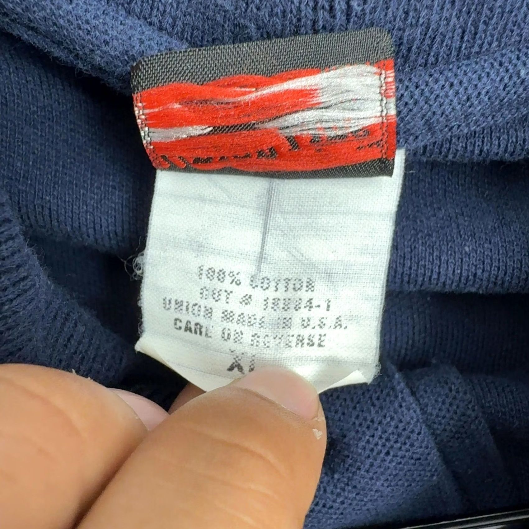 Vintage VINTAGE Union Line Polo Mens XL Navy Chicago Fire Fighters Union Local 2 Embroidered Logo Solid Knit Cotton Shirt Size US XL / EU 56 / 4 - 5 Thumbnail