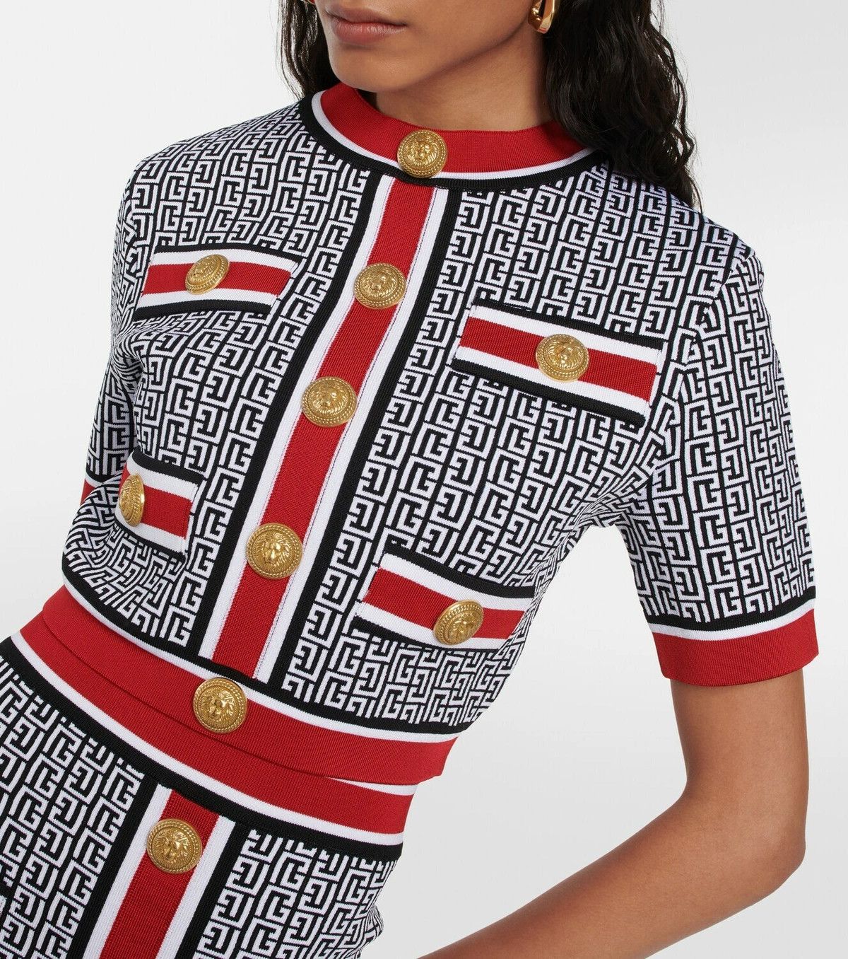 Balmain o1y0625 Sweater in Multicolor Size S / US 4 / IT 40 - 4 Thumbnail