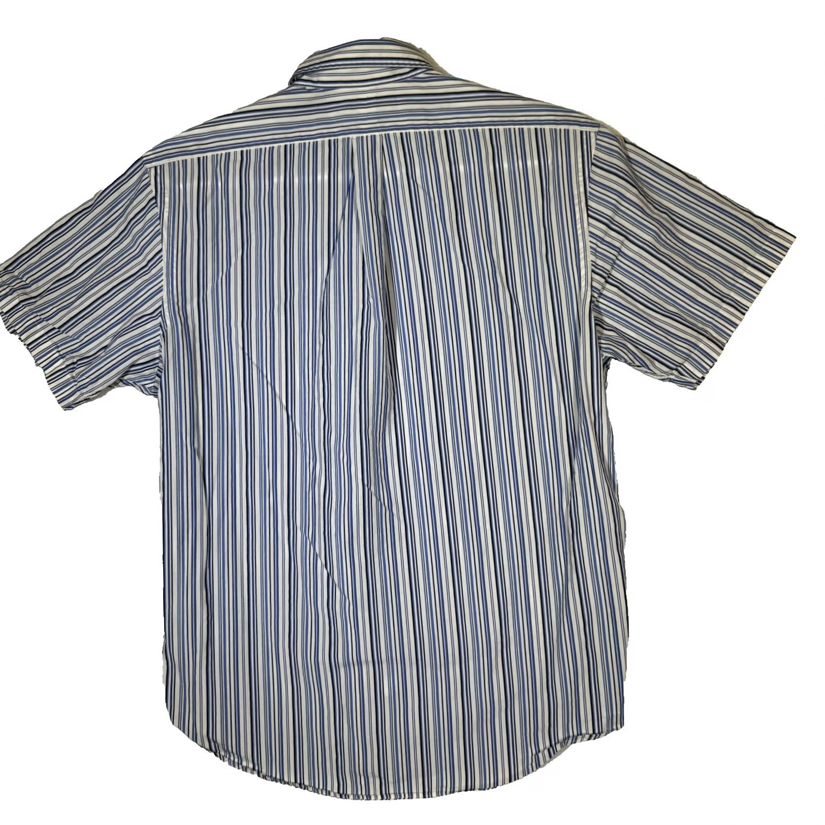 Ralph Lauren Ralph Lauren Shirt Mens XL Blue Striped Button-Down Custom Fit Short Sleeve Pony Size US XL / EU 56 / 4 - 2 Thumbnail