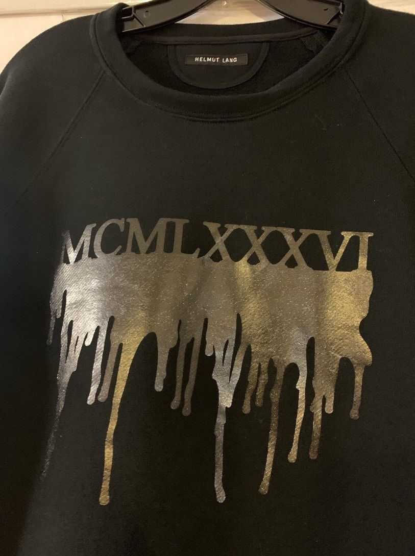 Helmut Lang HELMUT LANG (1986) ROMAN NUMERALS SWEATSHIRT Size US M / EU 48-50 / 2 - 10 Thumbnail