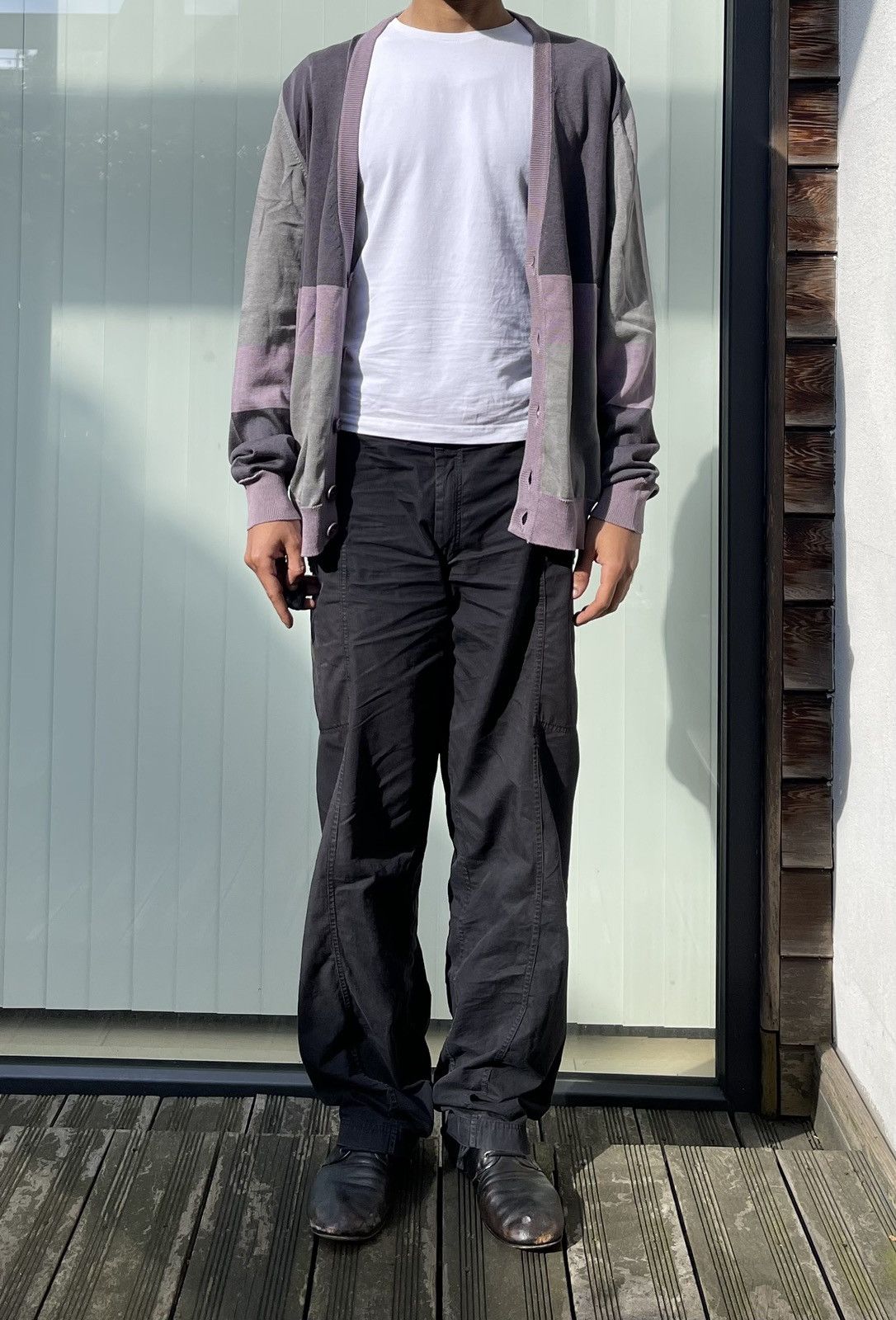 Maison Margiela Maison Margiela SS07 Grey/Purple Stripes Cardigan Size US M / EU 48-50 / 2 - 20 Thumbnail