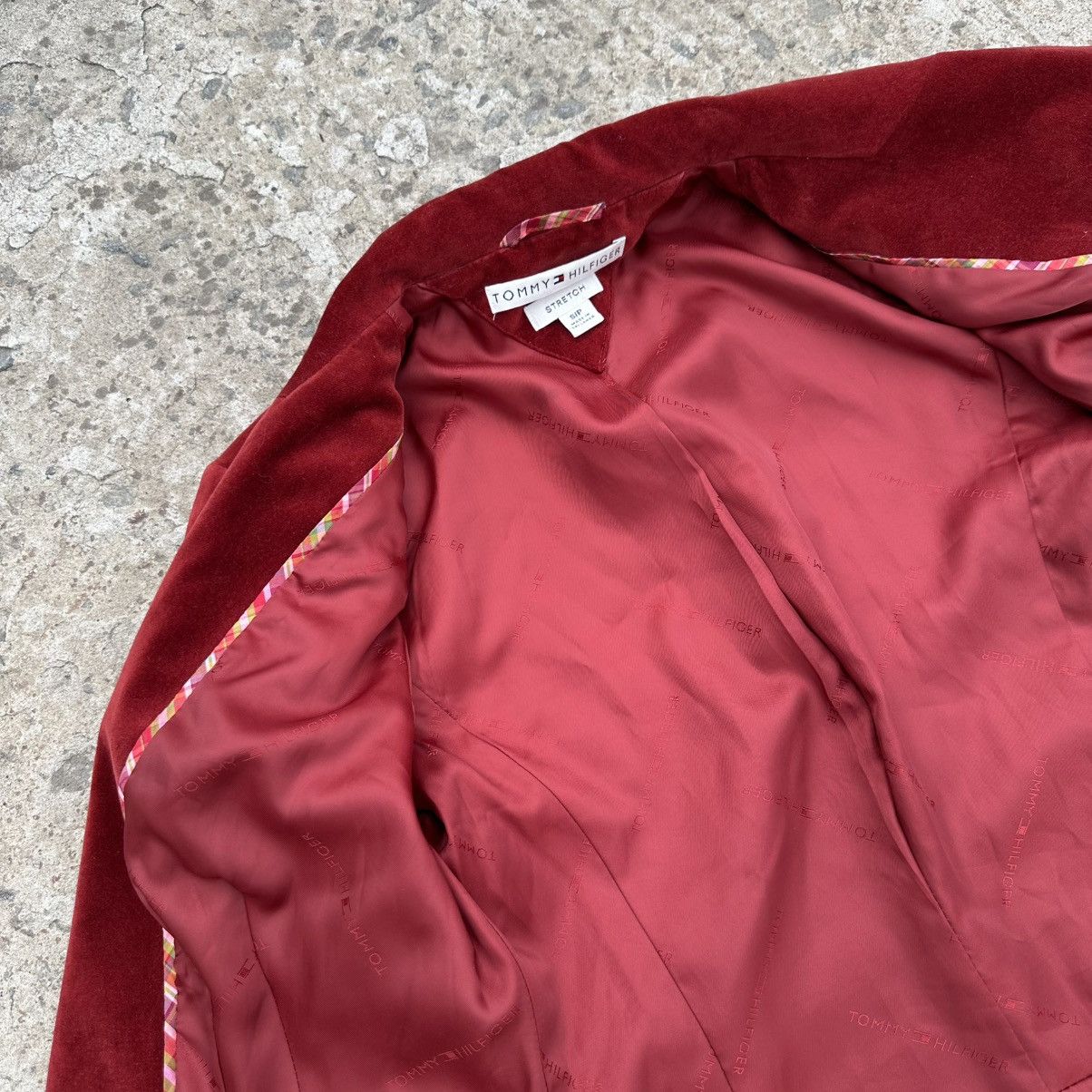 Tommy Hilfiger Luxury Tommy Hilfiger Blazer Jacket Old Money Velvet Y2K Size S / US 4 / IT 40 - 11 Thumbnail