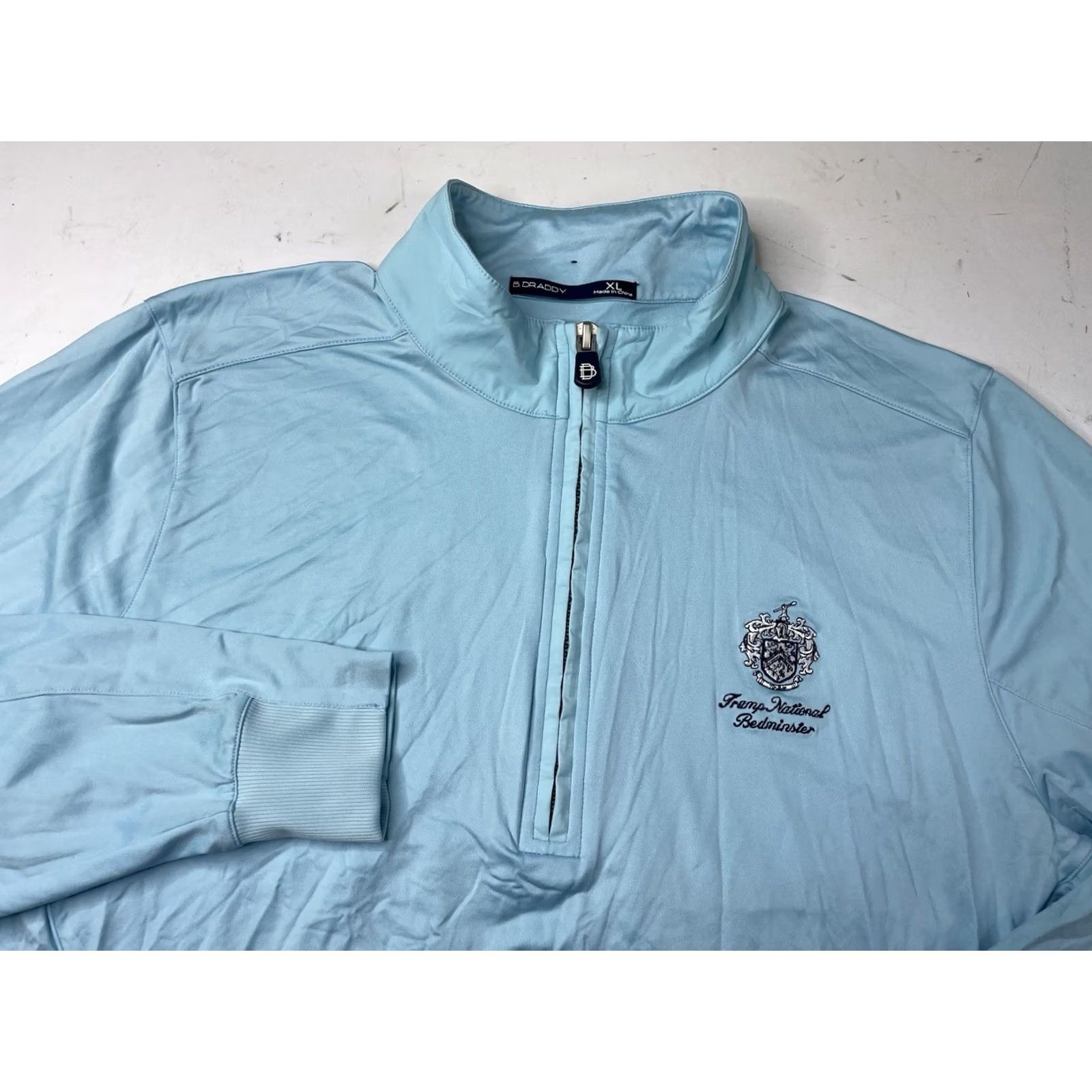 Vintage B. Draddy Golf Sweater 1/4 Zip Pullover Mens XL Blue Knit Mock Neck Long Sleeve Pullover Regular Size Size US XL / EU 56 / 4 - 2 Thumbnail