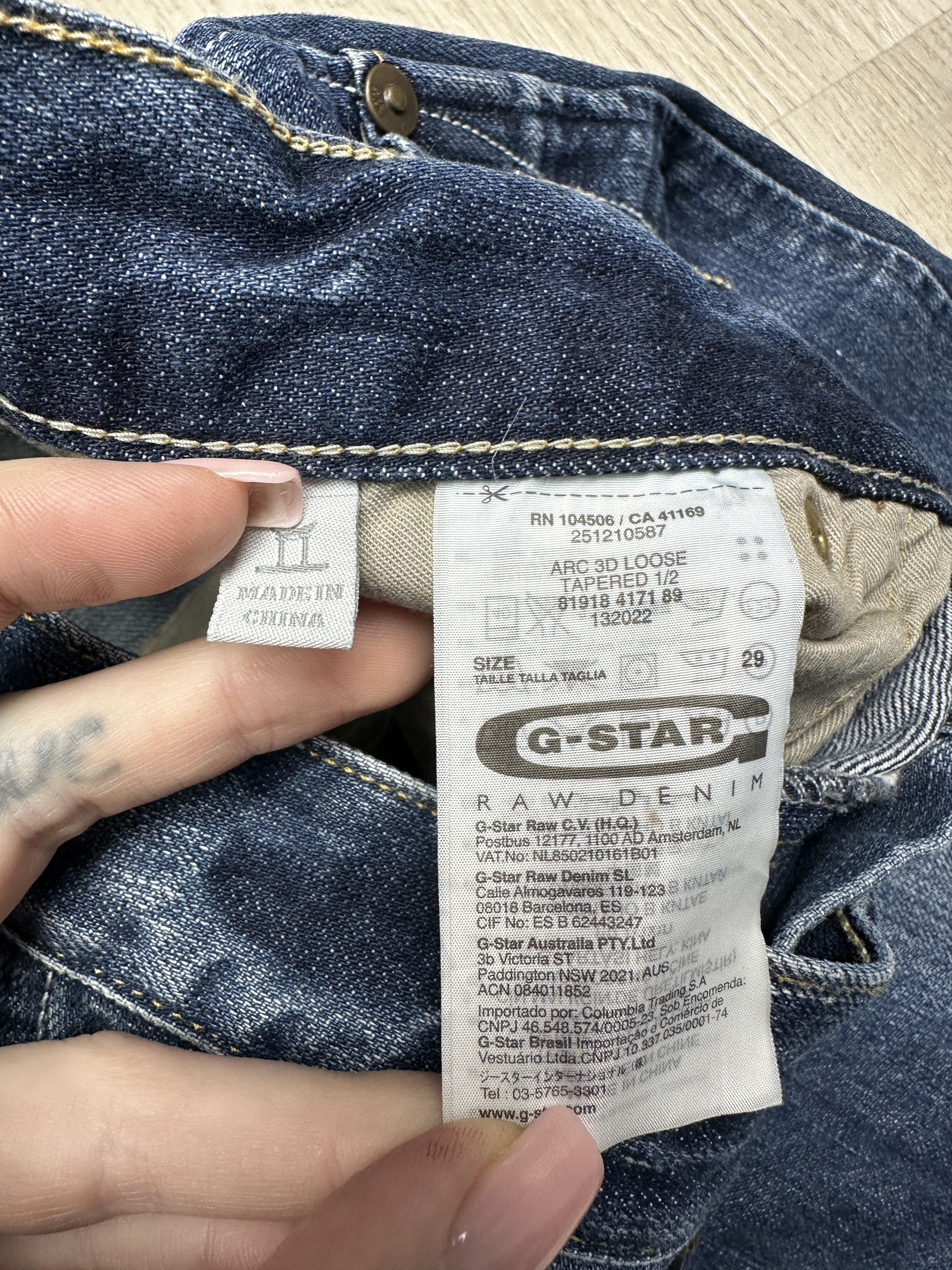 G-Star G Star Raw Mens Arc 3D Loose Tapered Denim Shorts Size US 29 - 6 Thumbnail