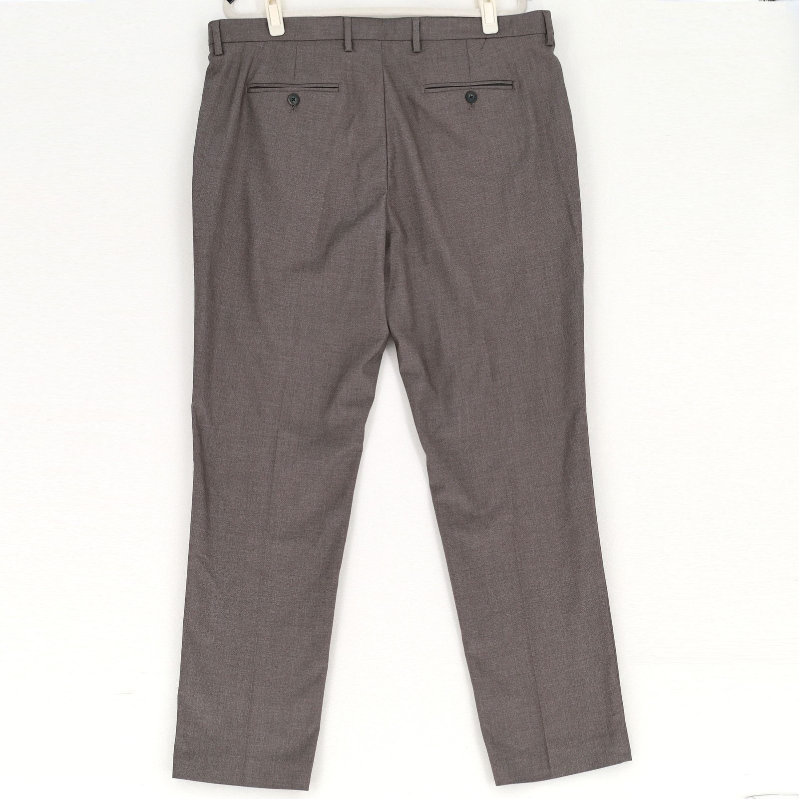 Perry Ellis Perry Ellis Portfolio Men's Grey Modern Dress Pants 38x32 Size US 38 / EU 54 - 3 Thumbnail