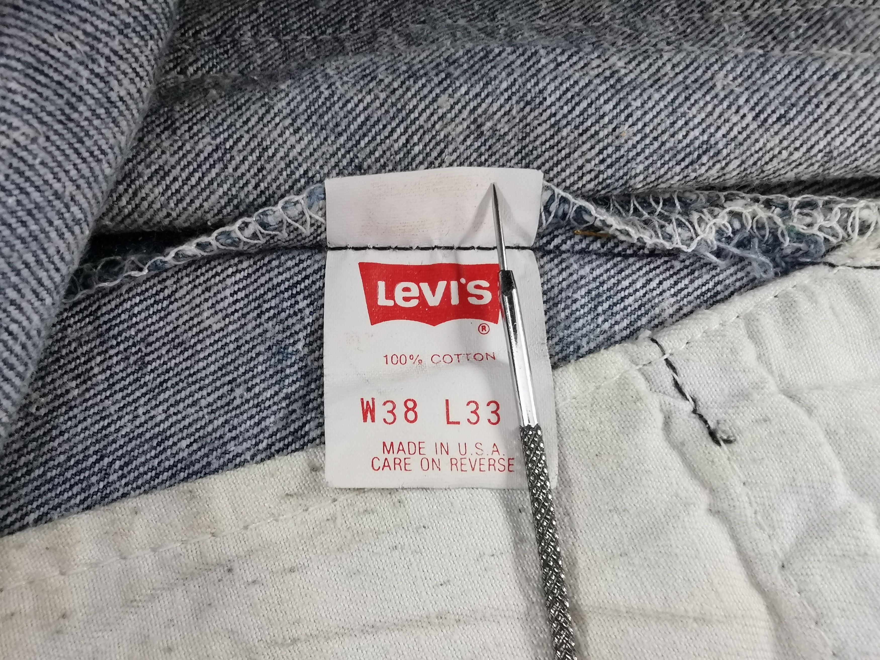 Levi's Vintage 90's Levis Lot 501 Denim Made In USA Size 34/38x32 Size US 34 / EU 50 - 9 Thumbnail