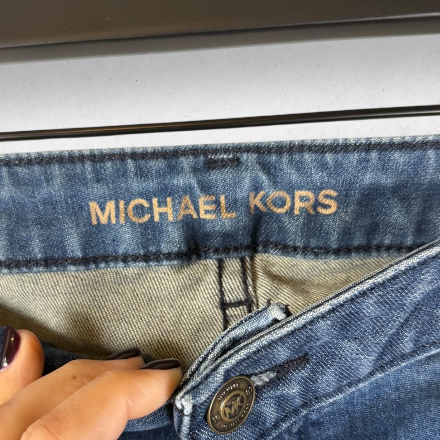 Michael Kors Michael Kors Izzy Skinny Jeans Women's Size 10 Raw Hem Size 32" / US 10 / IT 46 - 3 Thumbnail