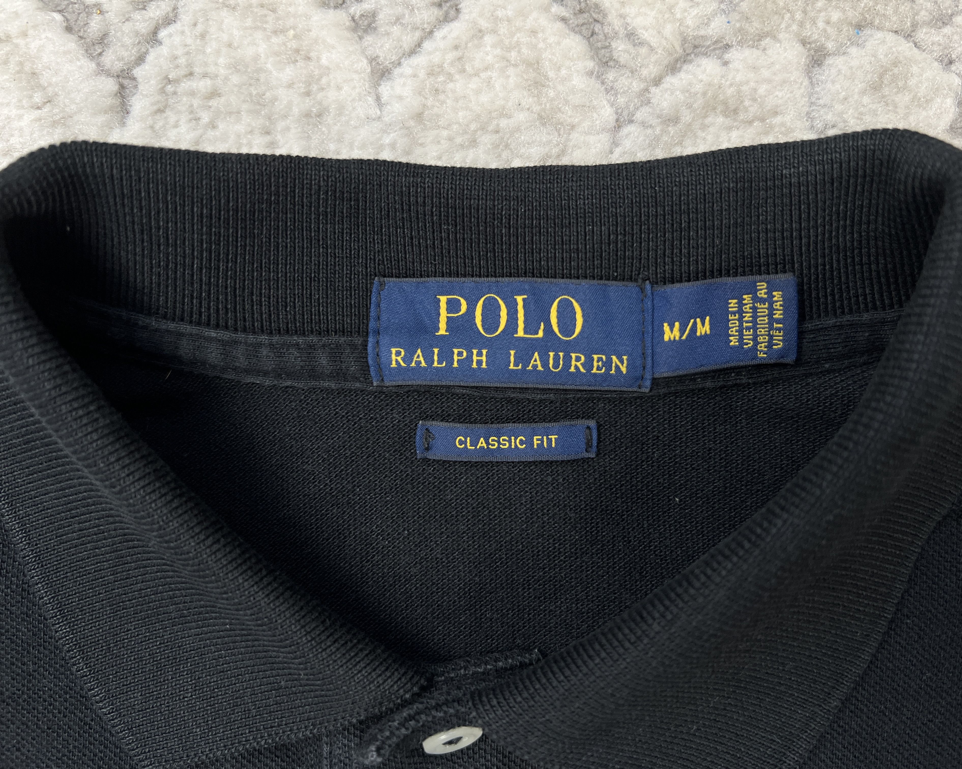 Polo Ralph Lauren Polo Ralph Lauren Classic Fit Black Polo Shirt - Purple Pony Size US M / EU 48-50 / 2 - 6 Thumbnail