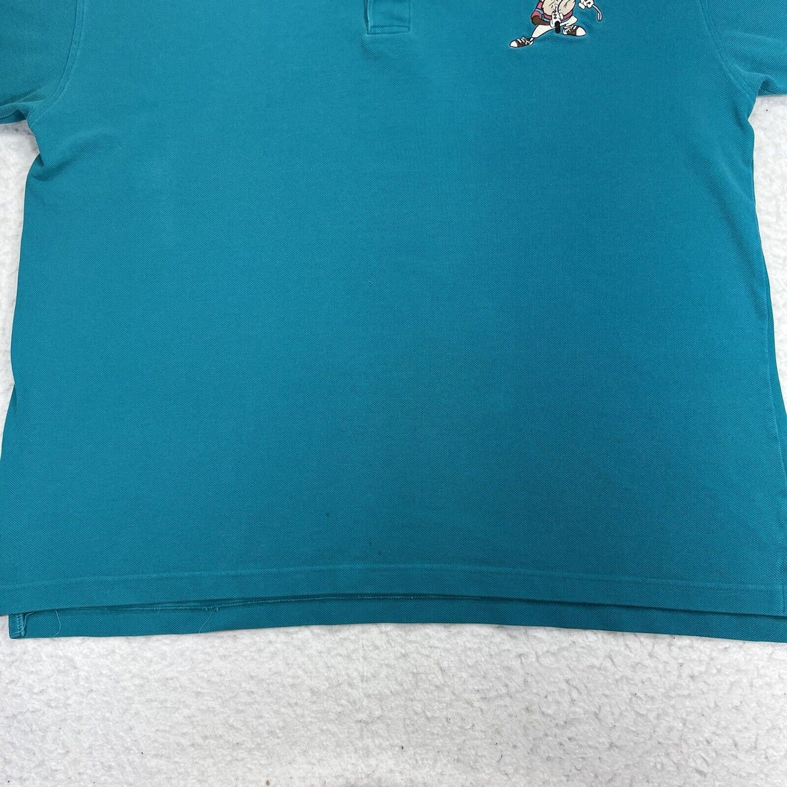 Vintage Vintage ACME Tasmanian Devil Golf Teal Blue Polo Shirt Size US XXL / EU 58 / 5 - 6 Thumbnail
