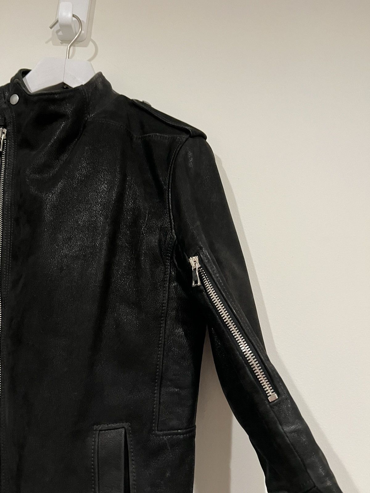 Balmain AW12 Biker Fencing Asymmetric Paneled Leather Jacket (50) Size US M / EU 48-50 / 2 - 8 Thumbnail