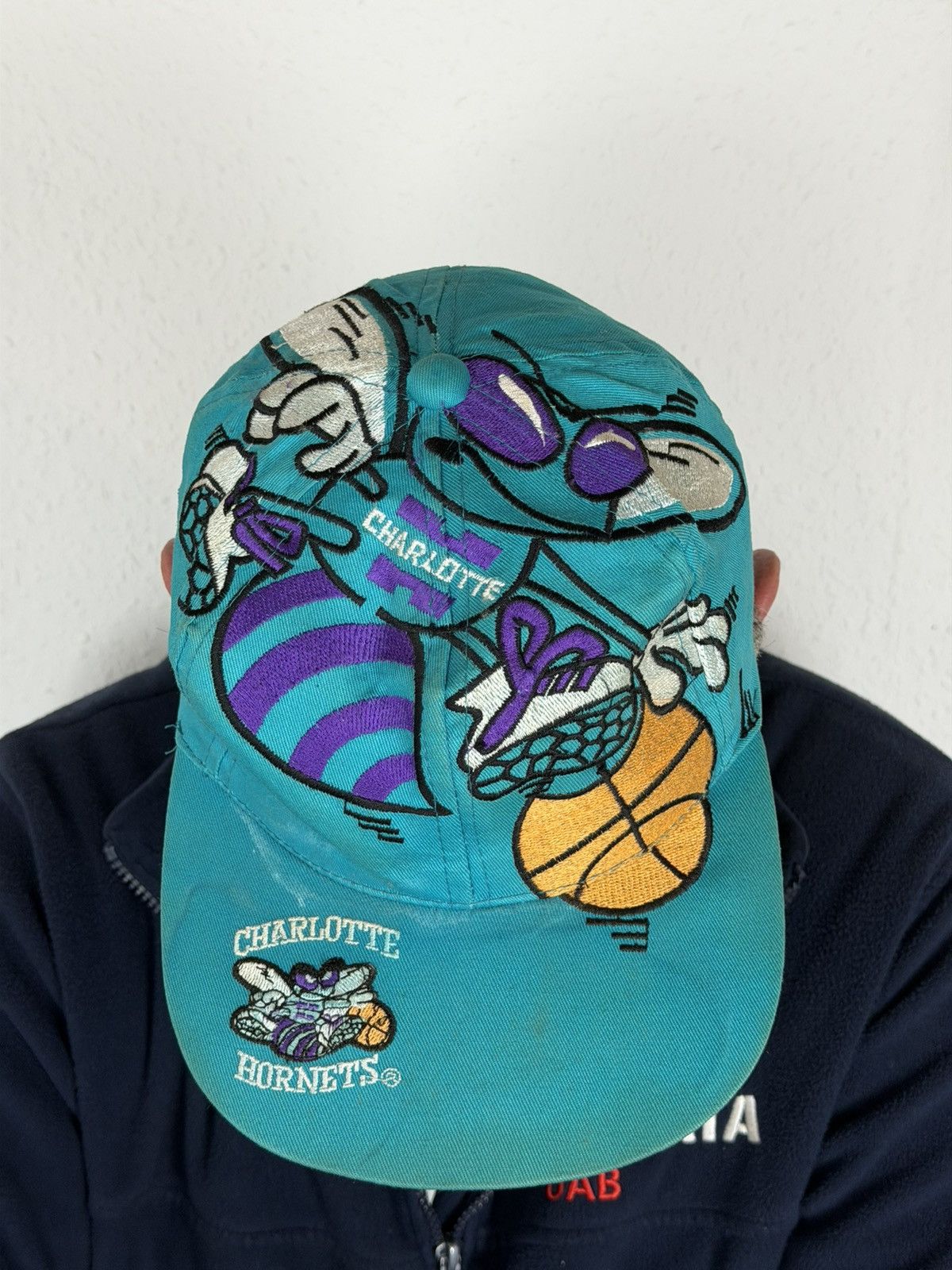 The Game Vintage Charlotte Hornets Hat Big Logo Snapback Cap 90s NBA Size ONE SIZE - 1 Thumbnail