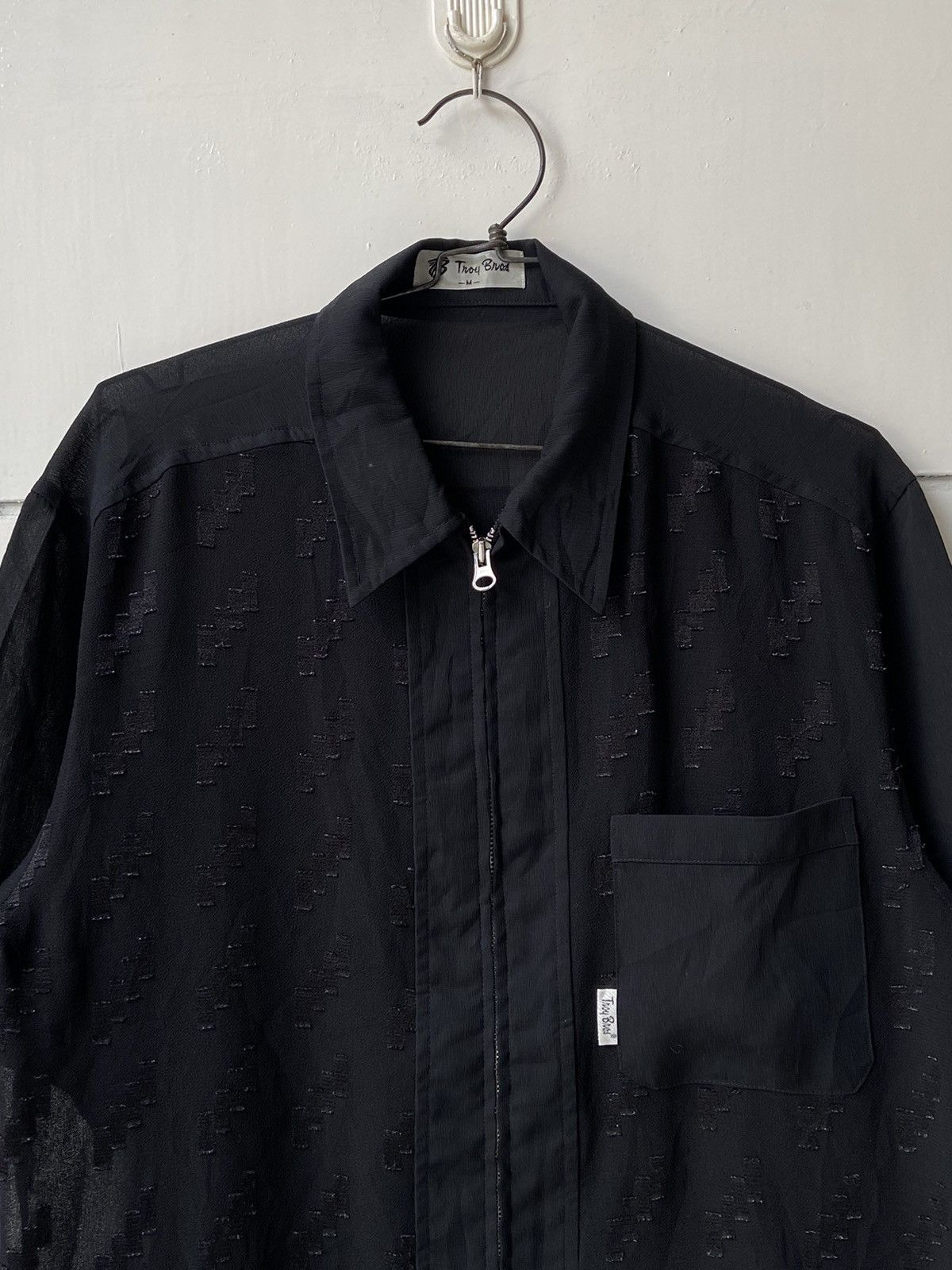 Designer × Japanese Brand TROY BROS Black Zip Shirt Size US M / EU 48-50 / 2 - 11 Thumbnail