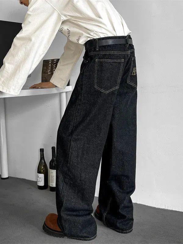 Japanese Brand × Jean Retro loose wide leg slightly flared jeans Size US 32 / EU 48 - 5 Thumbnail