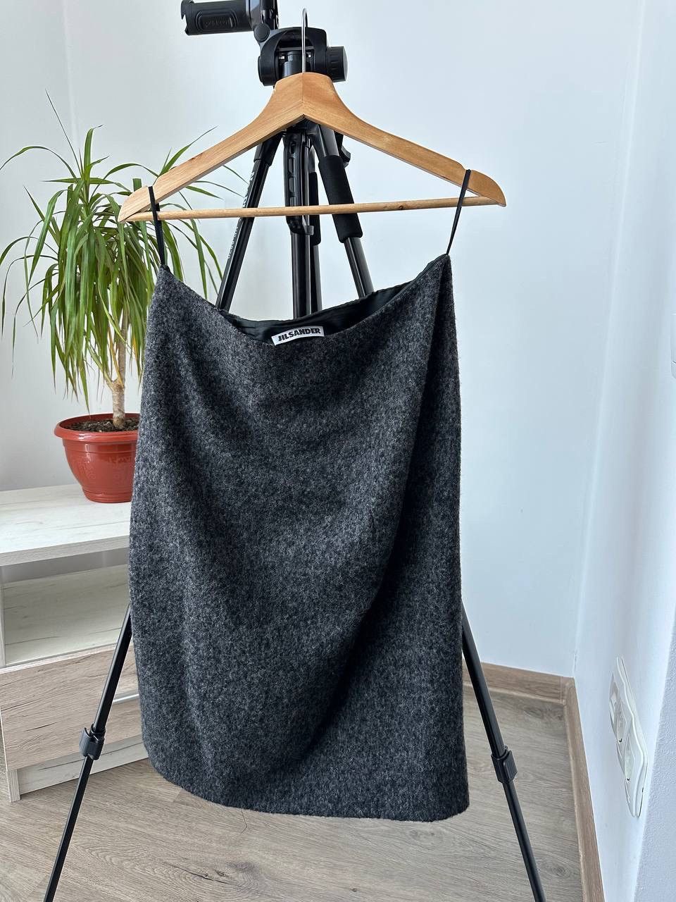 Jil Sander × Vintage Vintage Japanese Jil Sander Gray Alpaca Skirt Size 28" / US 6 / IT 42 - 9 Thumbnail