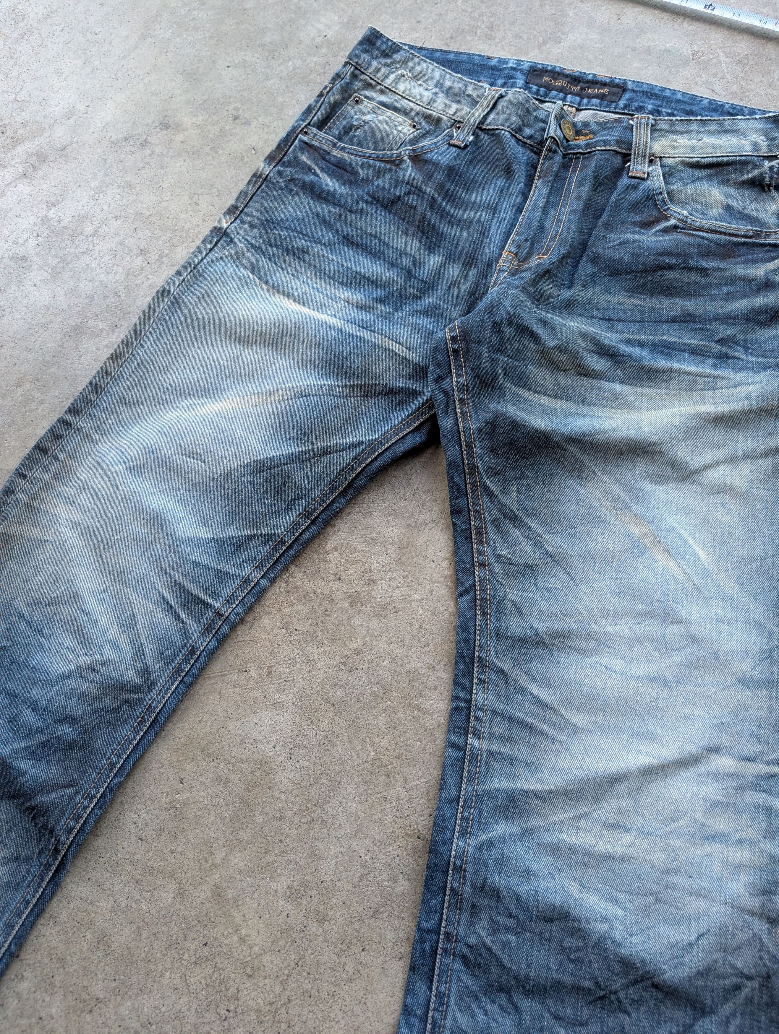 Levi's crazy Y2K mosquito faded bootcut flare archive denim jeans Size US 34 / EU 50 - 6 Thumbnail