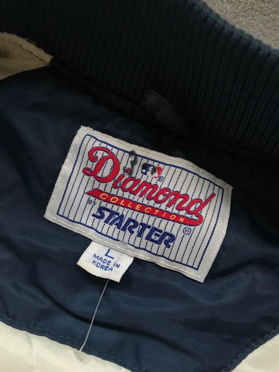 Starter × Vintage RARE Yankees Diamond Collection starter bomber jacket Size US L / EU 52-54 / 3 - 6 Thumbnail