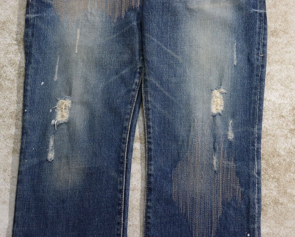 Visvim Visvim Fluxus D1 Damaged-1 Denim Size US 31 - 4 Thumbnail