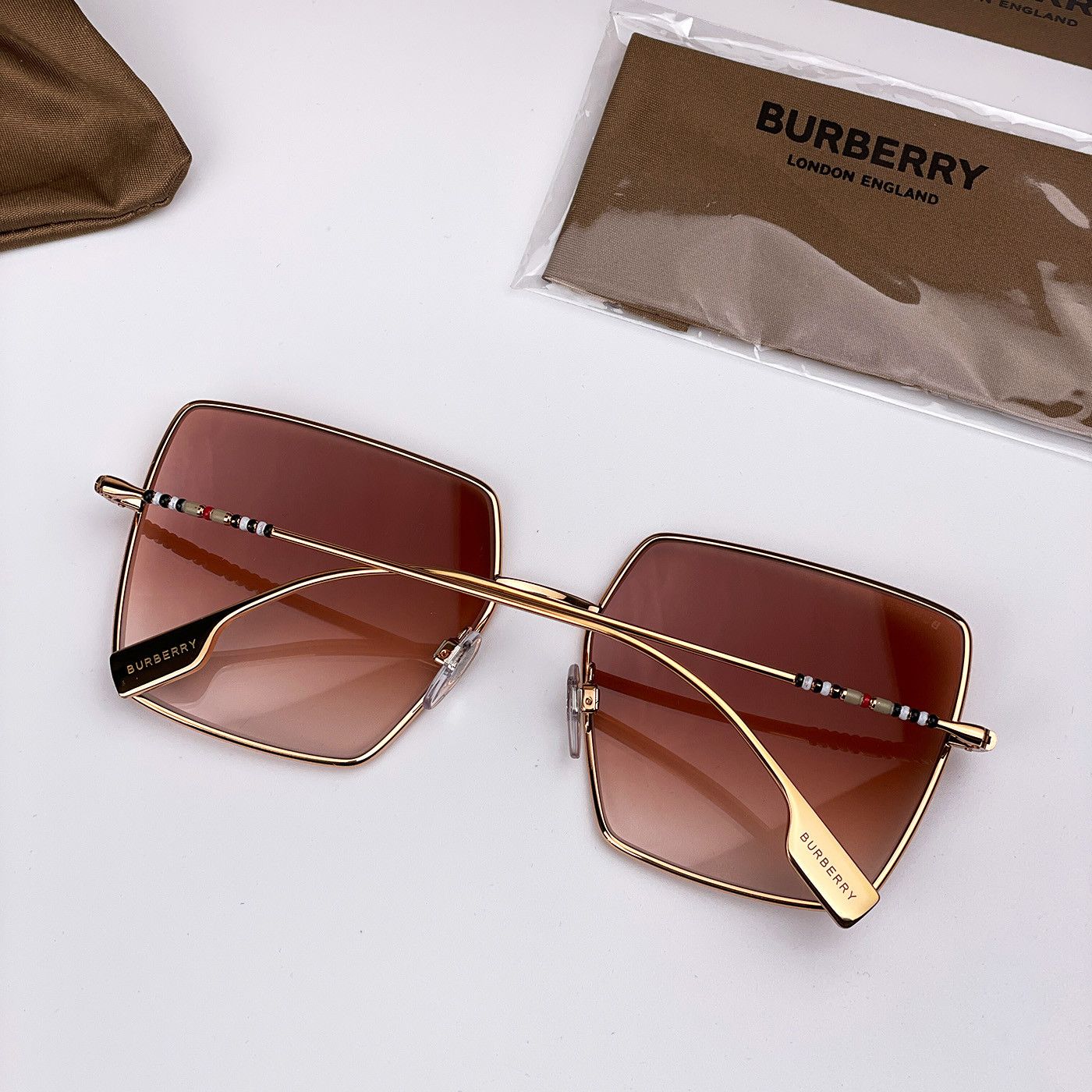 Burberry NEW Burberry BE3133 DAPHNE 133713 Square Women Sunglasses Size ONE SIZE - 2 Thumbnail