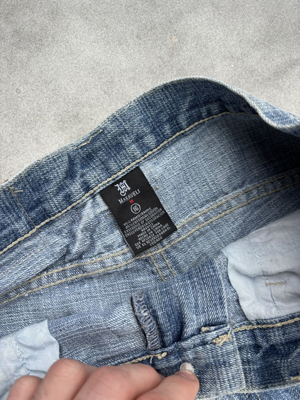 JNCO × Makaveli × Vintage Vintage Tupac Jean Shorts Makaveli Jorts Baggy Loose 90s Size US 29 - 5 Thumbnail