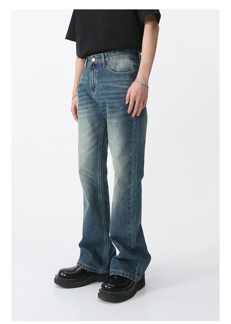 Japanese Brand Japanese retro all-match wide-leg flared washed jeans Size US 32 / EU 48 - 3 Thumbnail