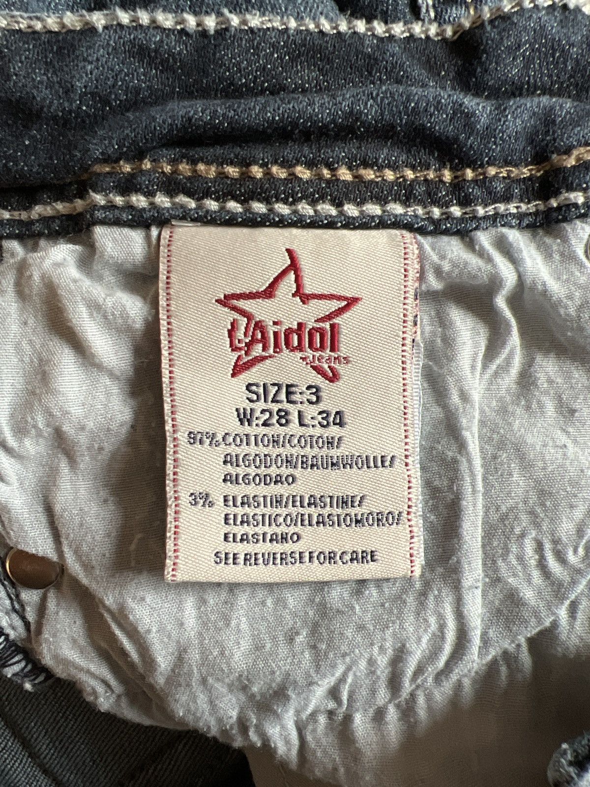 Vintage L.A. Idol USA Bootcut Jeans Size 28" / US 6 / IT 42 - 6 Thumbnail