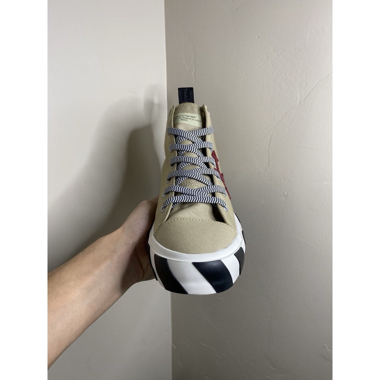 Off-White Size 45 EU ( 12 US ) - Off-White “Sand Burgundy” | NEW ! Size US 12 / EU 45 - 12 Thumbnail