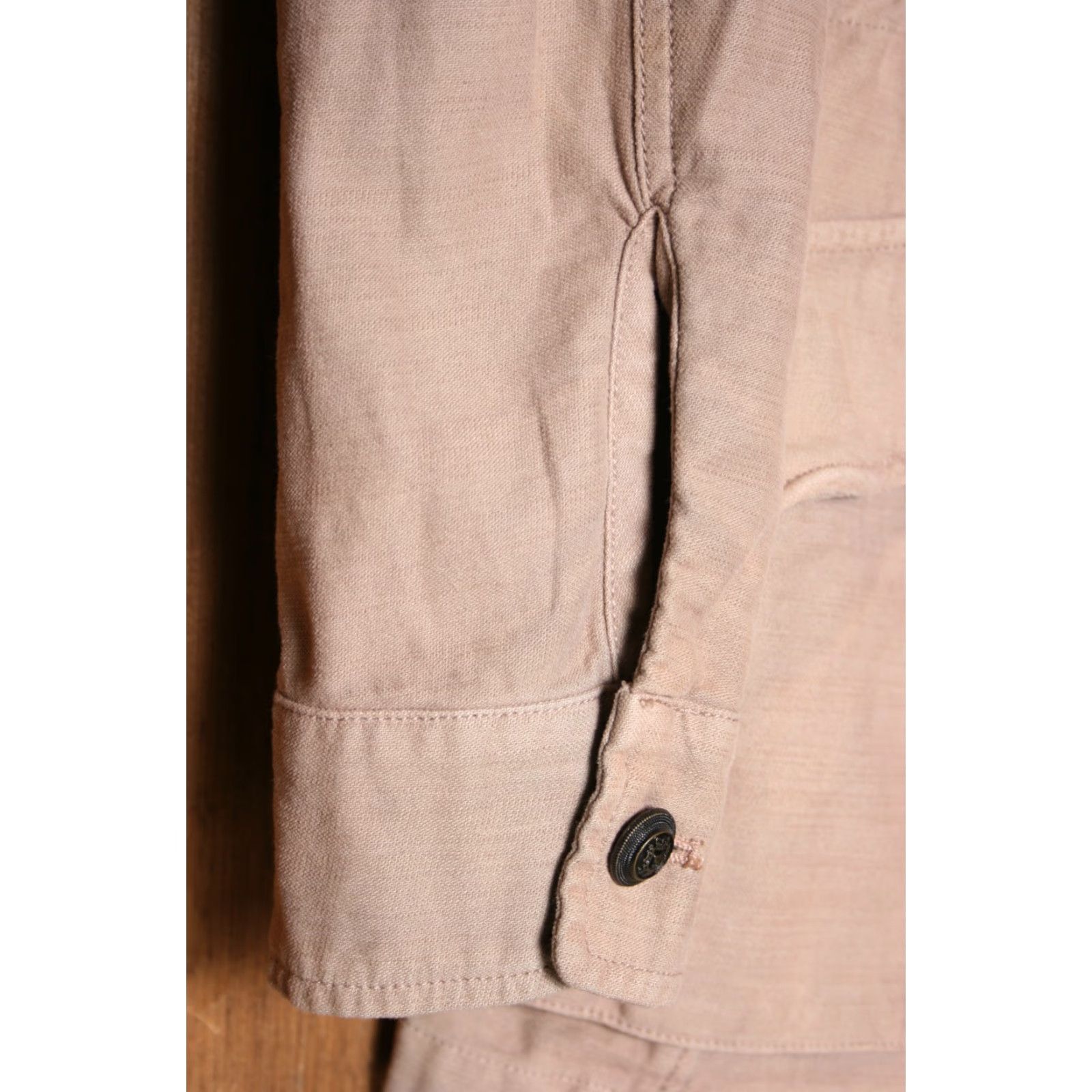 Free People FREE PEOPLE Not Your Brother's Surplus Jacket Shirt Women XS Khaki Rose Military Jacket - 100% Cotton, Solid, Button Zip, Excellent Condition Size XS / US 0-2 / IT 36-38 - 6 Thumbnail