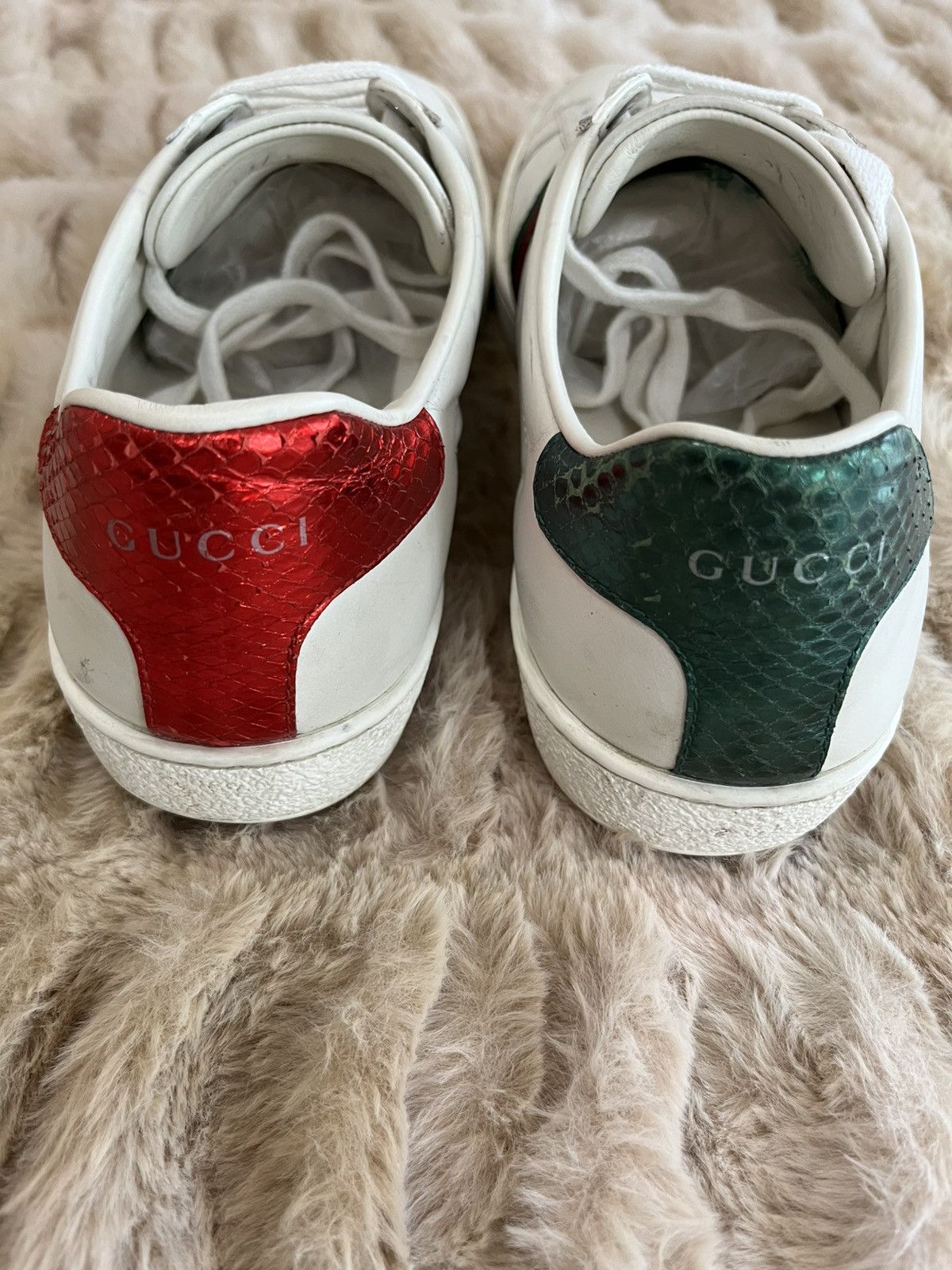 Gucci Women's Gucci Ace sneaker with bee Size US 8.5 / IT 38.5 - 3 Thumbnail