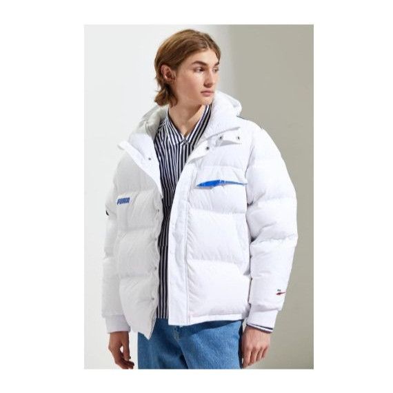 Puma Puma x Ader Error Down Puffer Coat color white sz L NWT MSPR Grailed