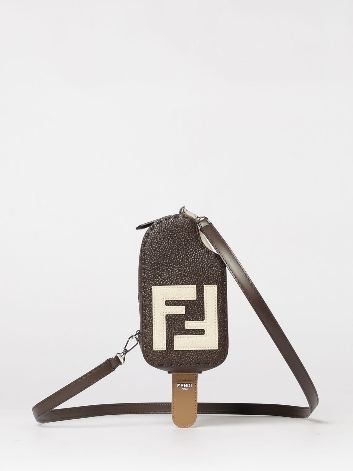 Fendi Fendi Shoulder Bag Men Brown Size ONE SIZE - 1 Thumbnail