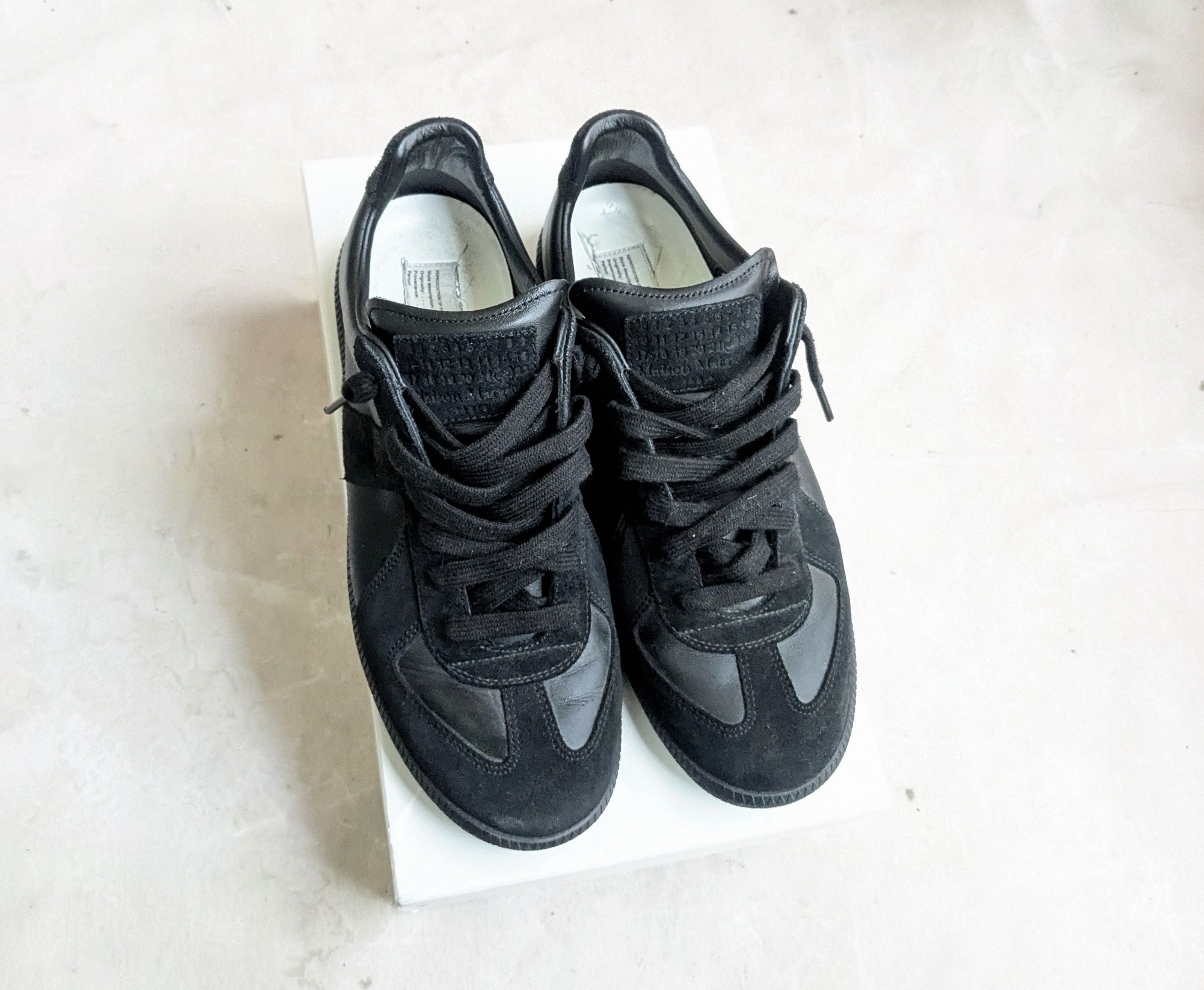 Maison Margiela MMM Margiela Black German Army Trainers 43 | Grailed