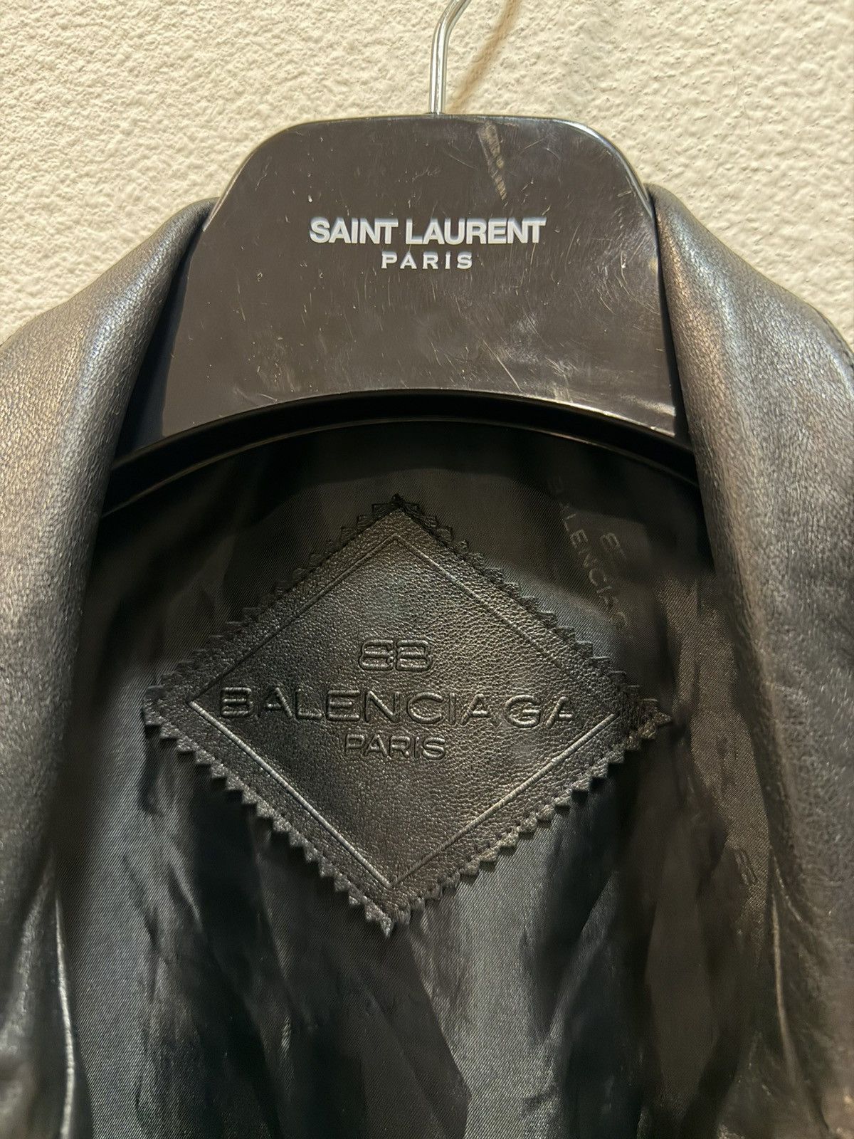 Balenciaga 90s Vintage Leather Zip Up Jacket 3 Size US M / EU 48-50 / 2 - 2 Thumbnail